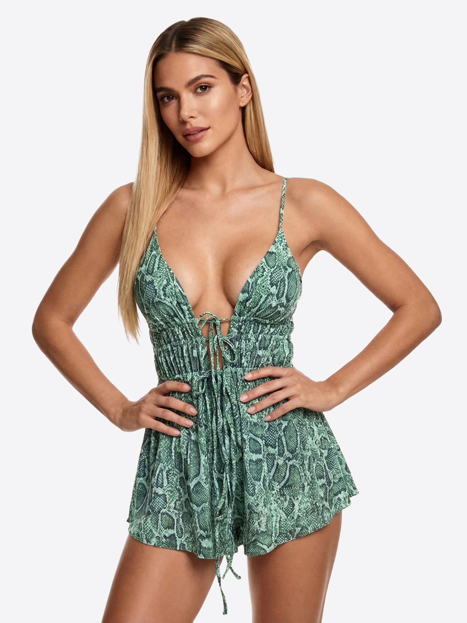 Tuta FUCK da Donna - verde FK26-SW0148X4