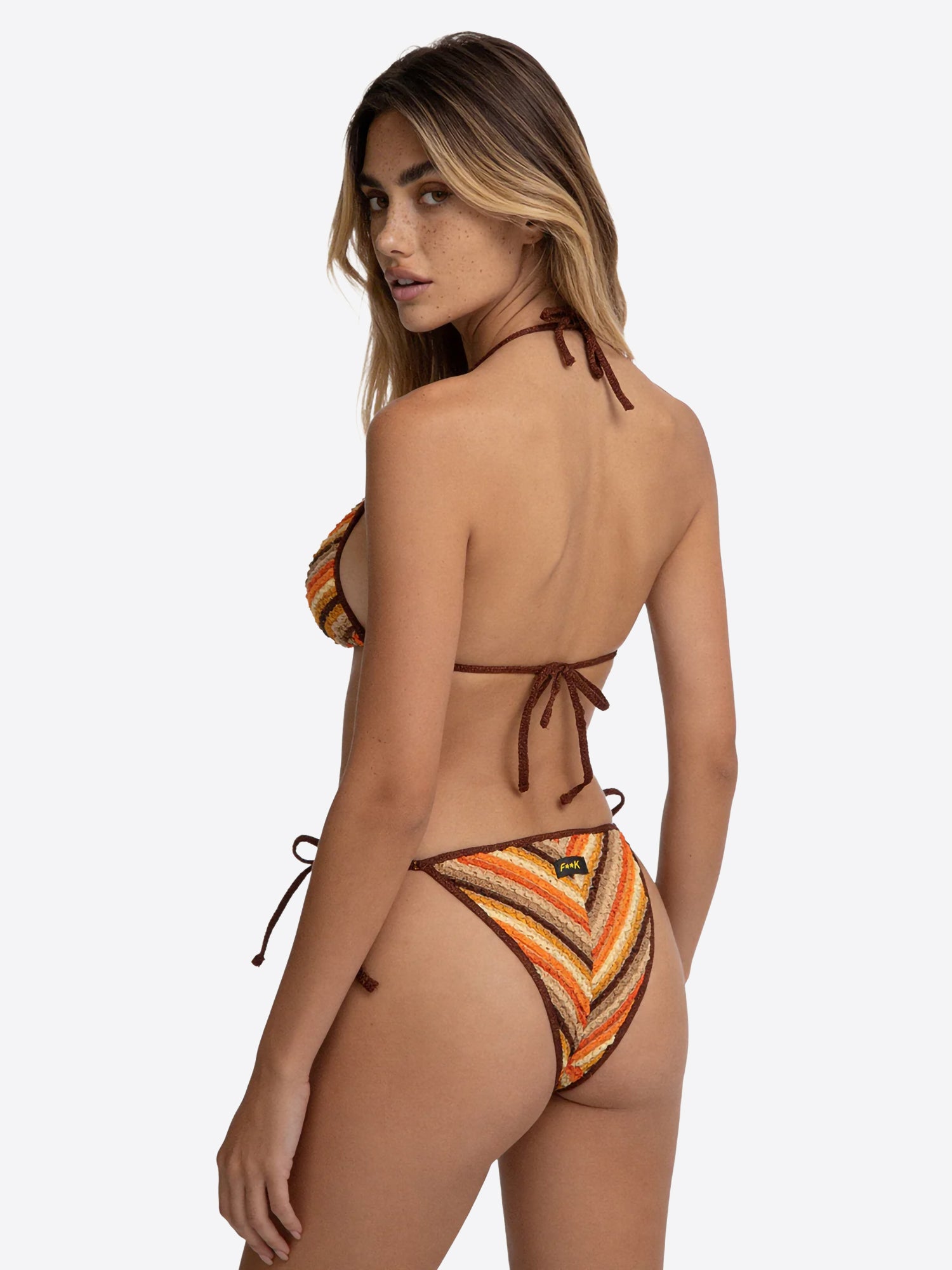 Bikini FUCK da Donna - arancione FK26-SW0751BN