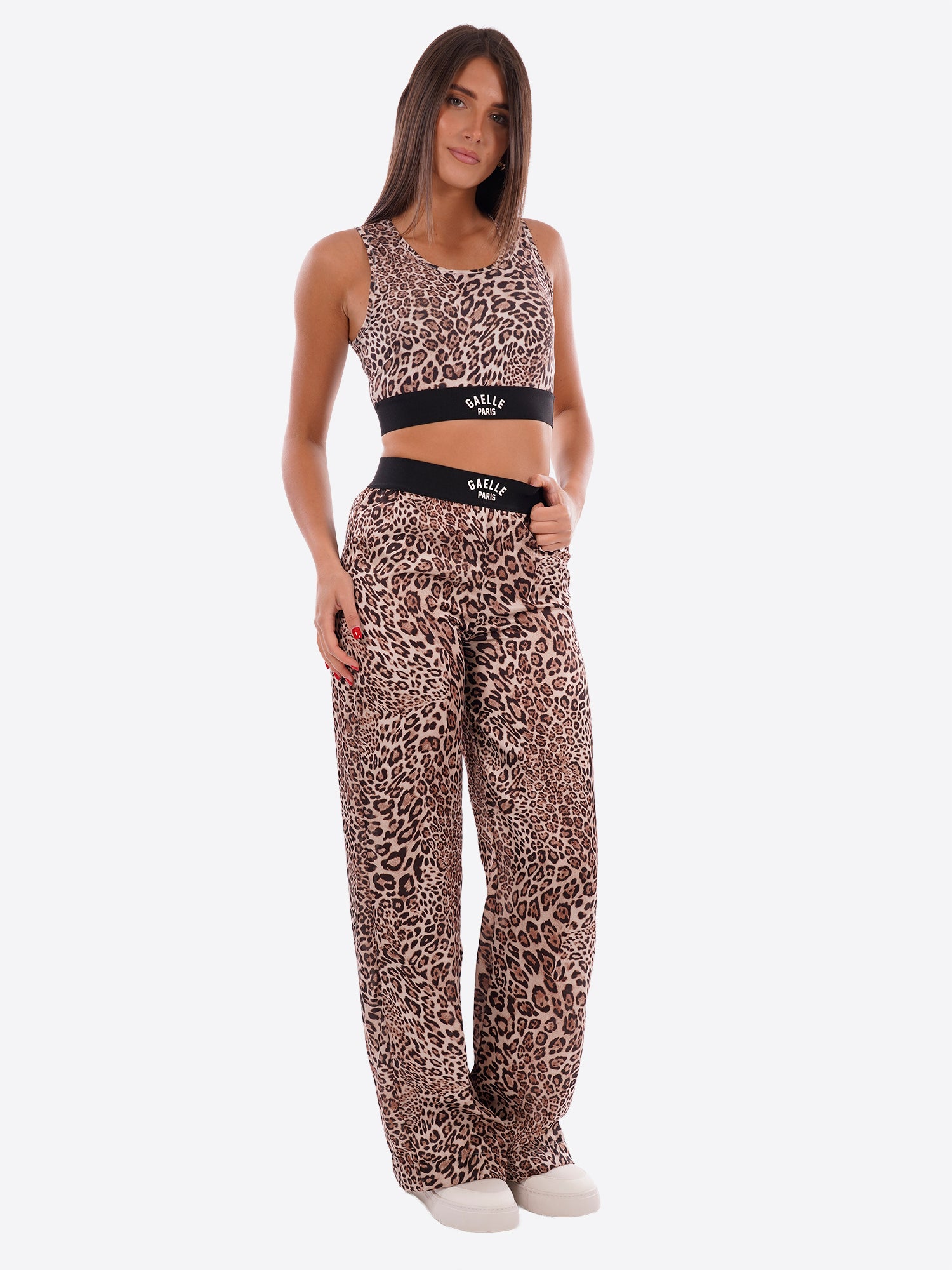 Pantalone GAELLE da Donna - nero GA9301ANIMALIER