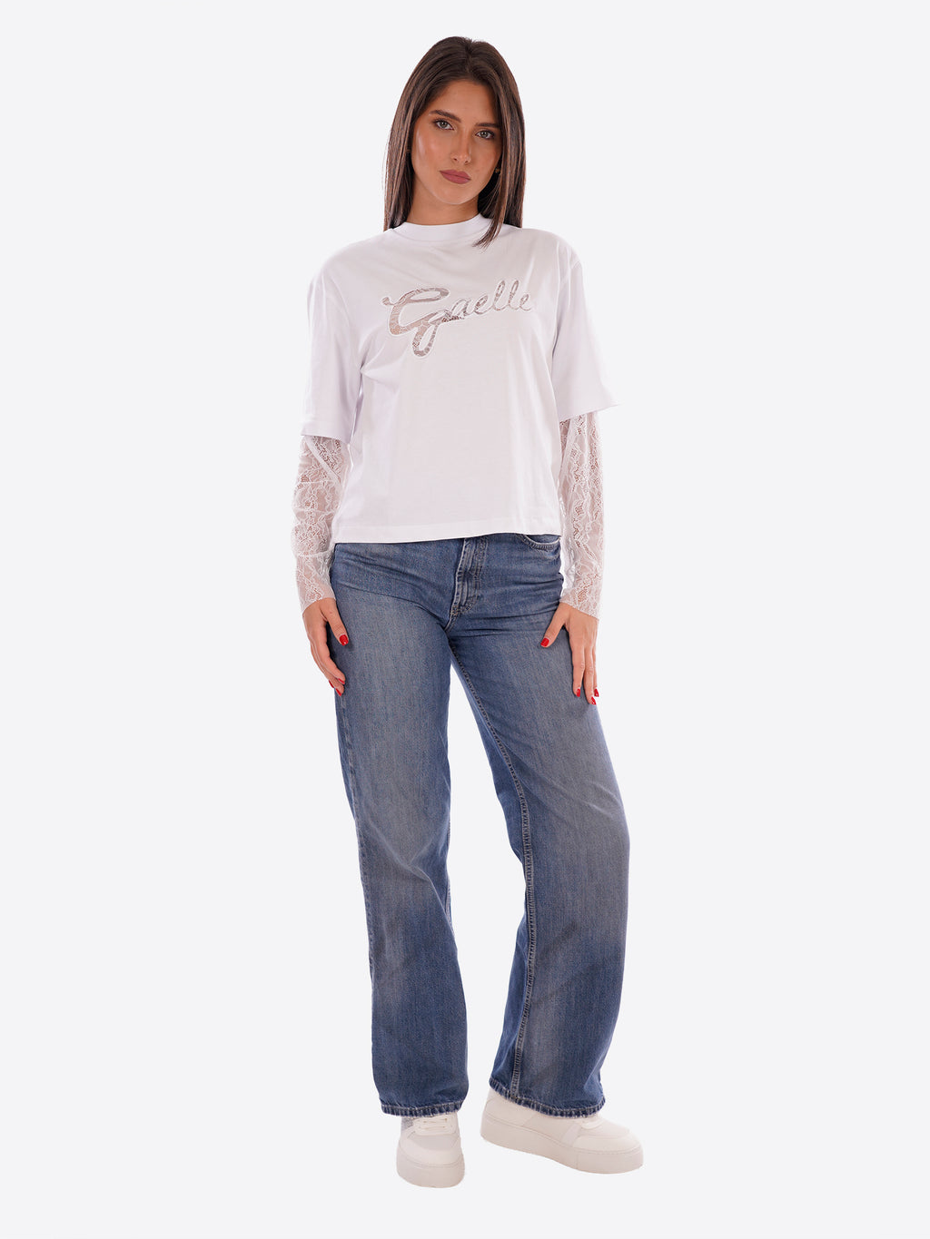 T-shirt GAELLE da Donna - bianco GA9343BIANCO