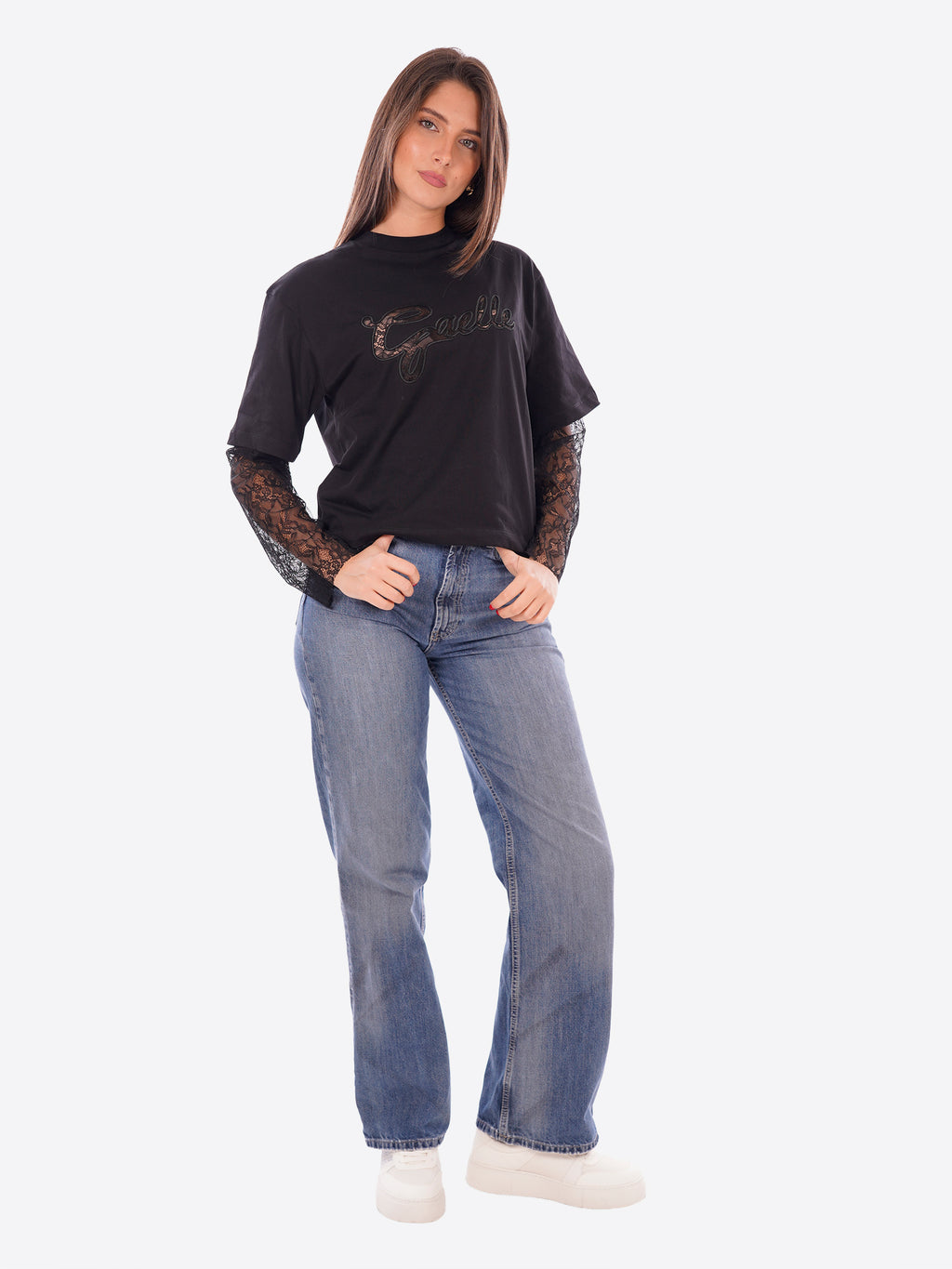 T-shirt GAELLE da Donna - nero GA9343NERO