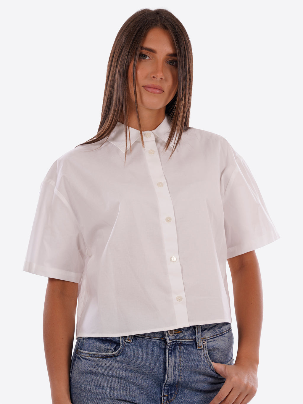 Camicia maniche corte GAELLE da Donna - bianco GA9858BIANCO