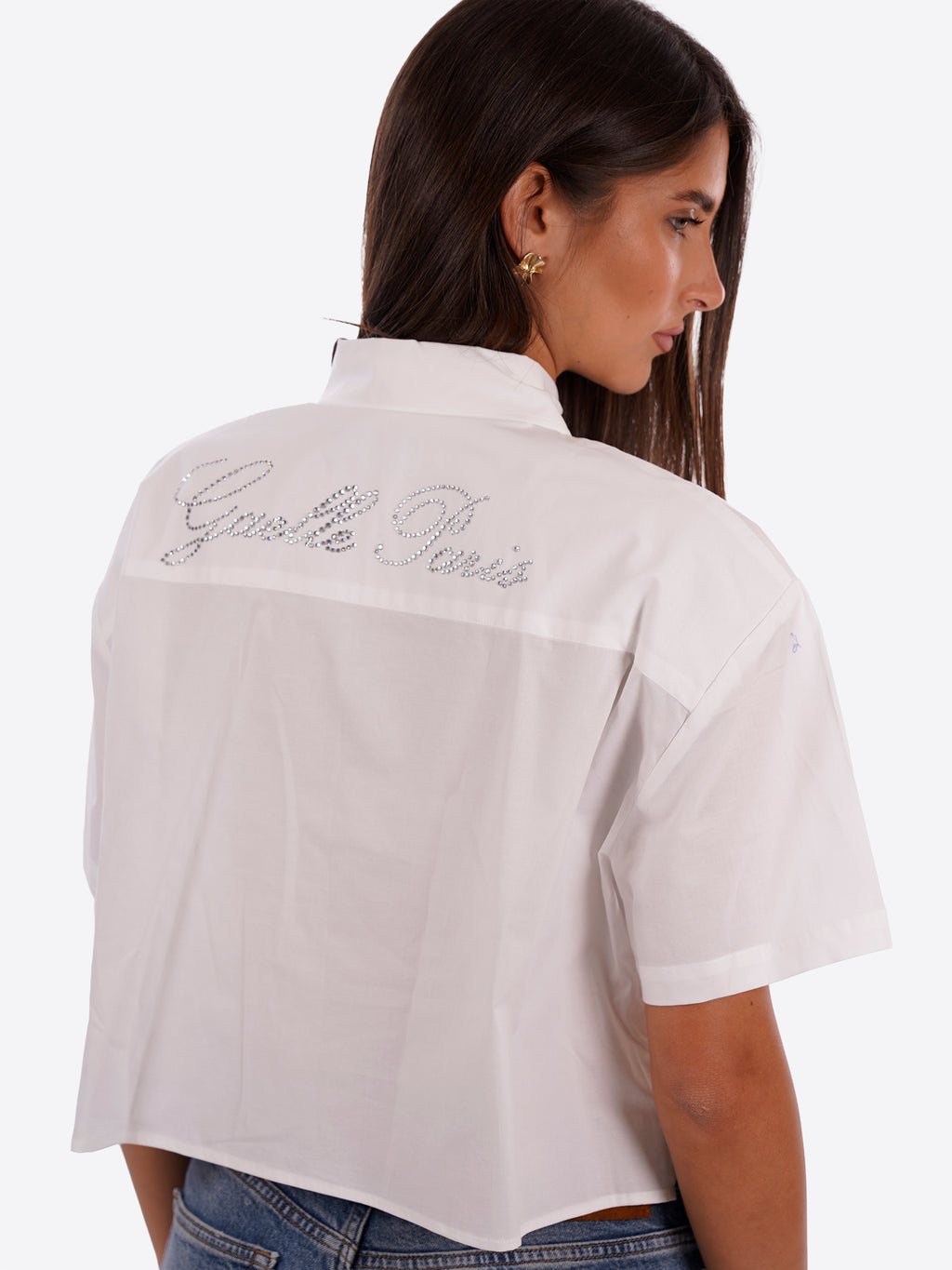 Camicia maniche corte GAELLE da Donna - bianco GA9858BIANCO