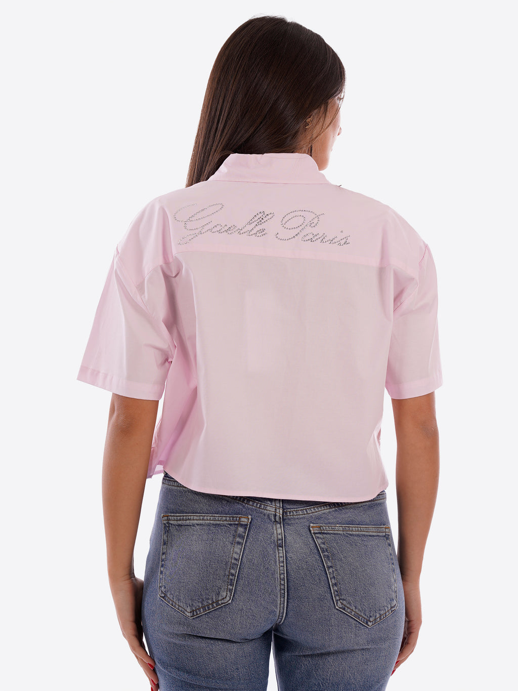 Camicia maniche corte GAELLE da Donna - rosa GA9858ROSA