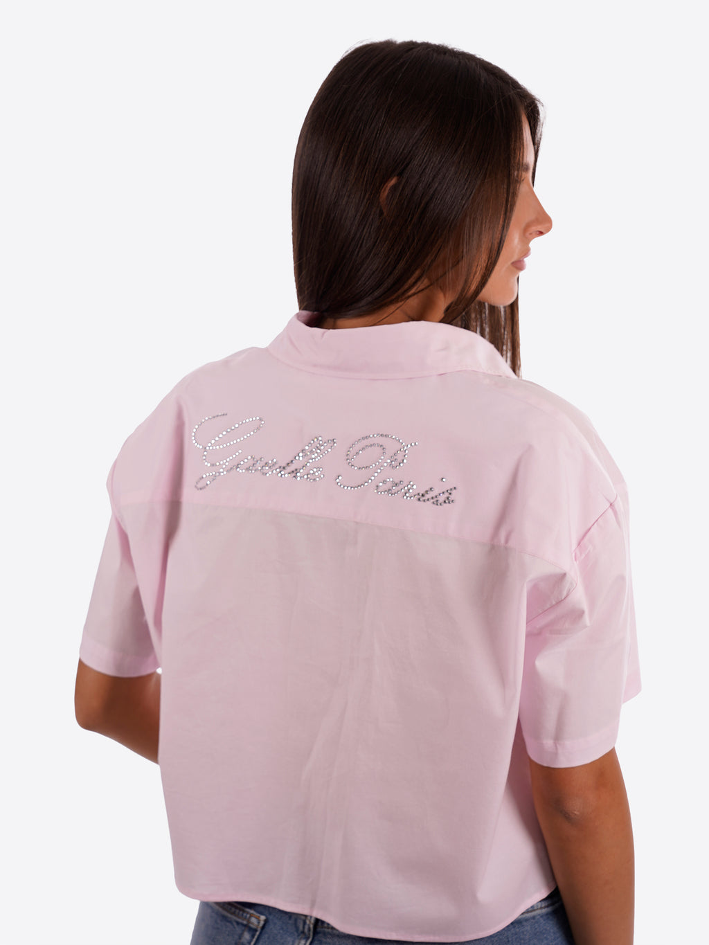 Camicia maniche corte GAELLE da Donna - rosa GA9858ROSA