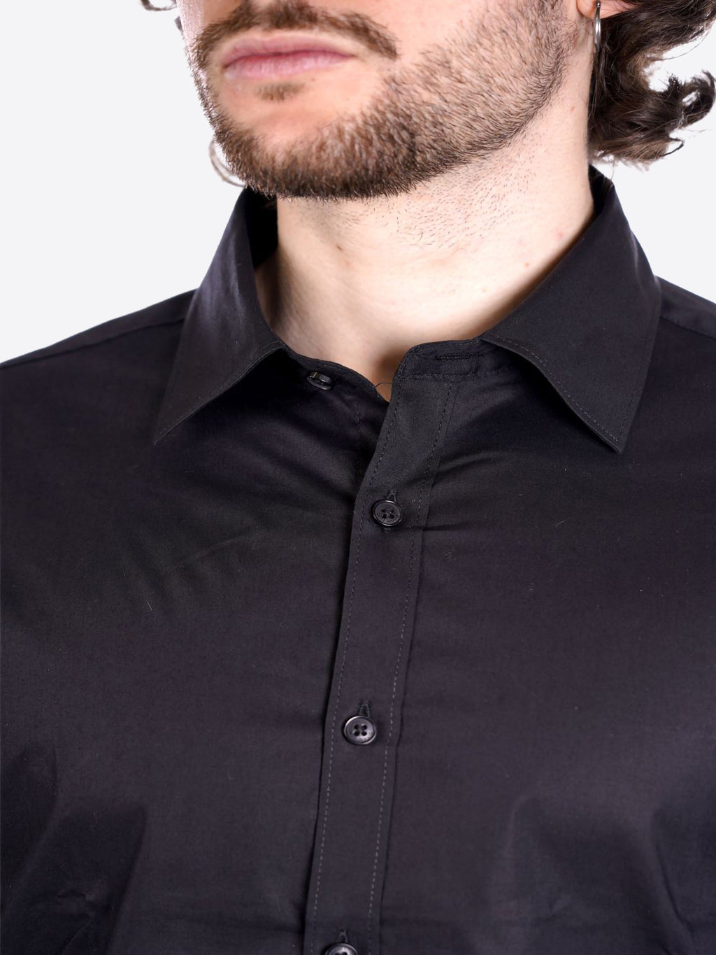 Camicia GIANNI LUPO da Uomo - nero GL070DA-S26BLK