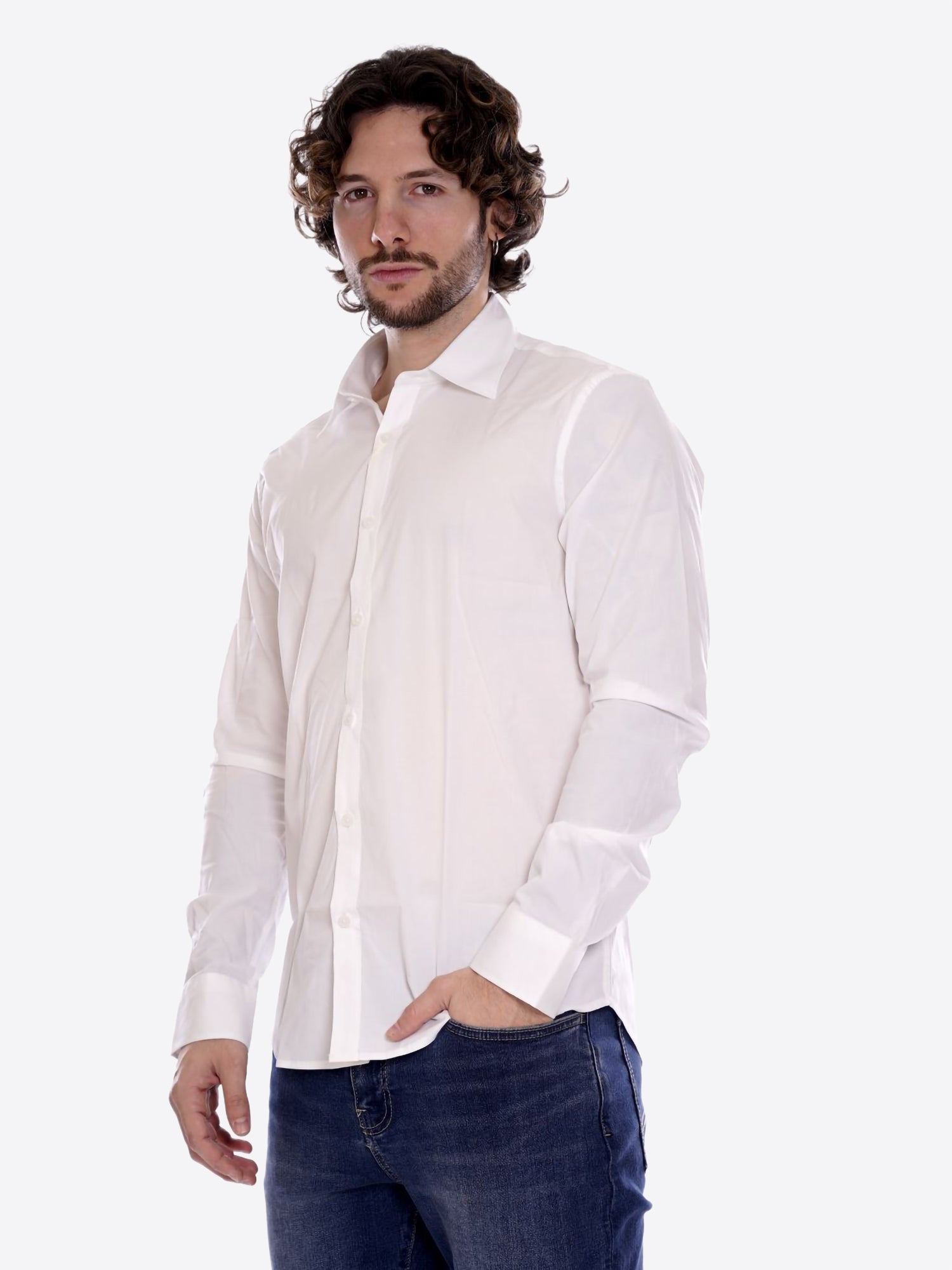 Camicia GIANNI LUPO da Uomo - bianco GL070DA-S26WHT