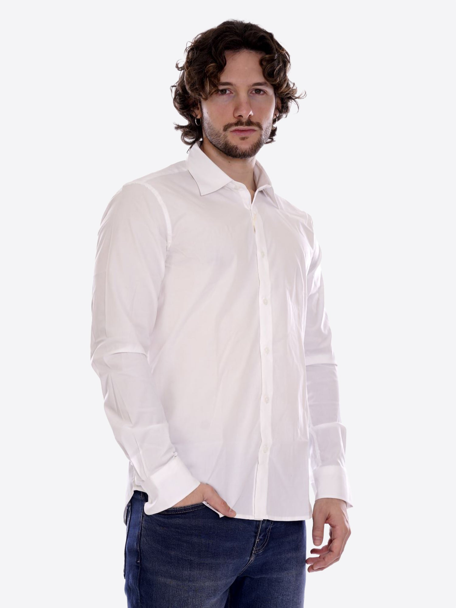 Camicia GIANNI LUPO da Uomo - bianco GL070DA-S26WHT