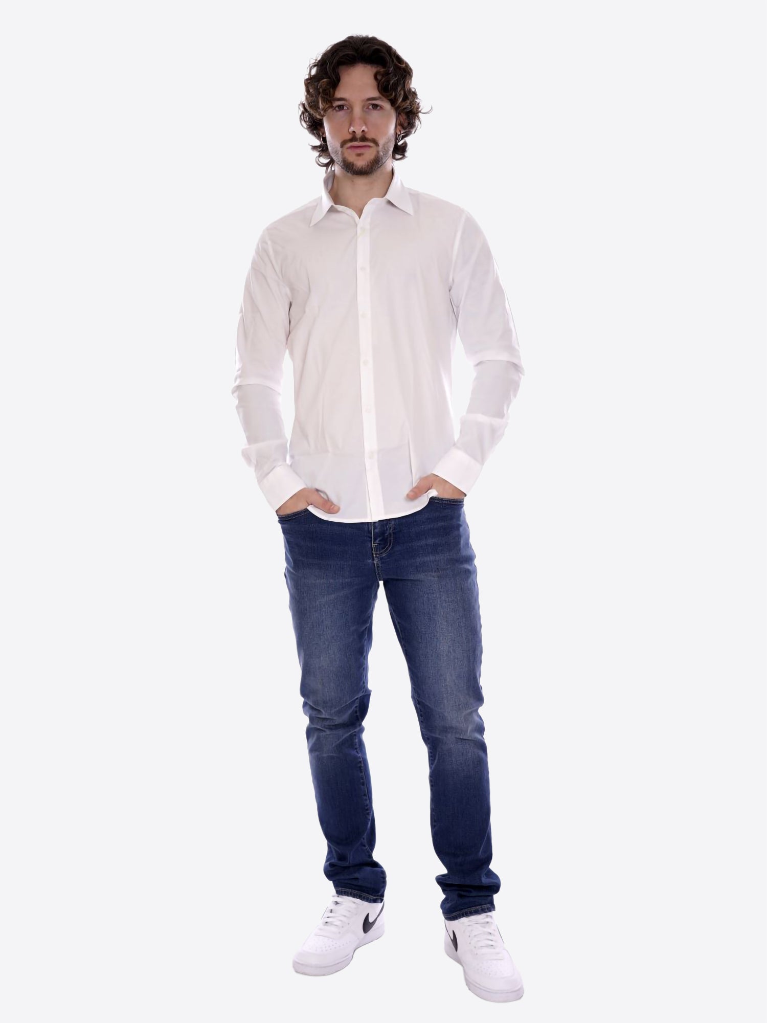 Camicia GIANNI LUPO da Uomo - bianco GL070DA-S26WHT
