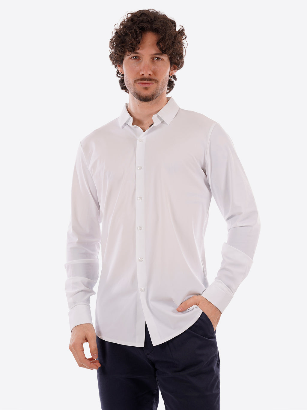 Camicia GIANNI LUPO da Uomo - bianco GL1002TB-S26WHT