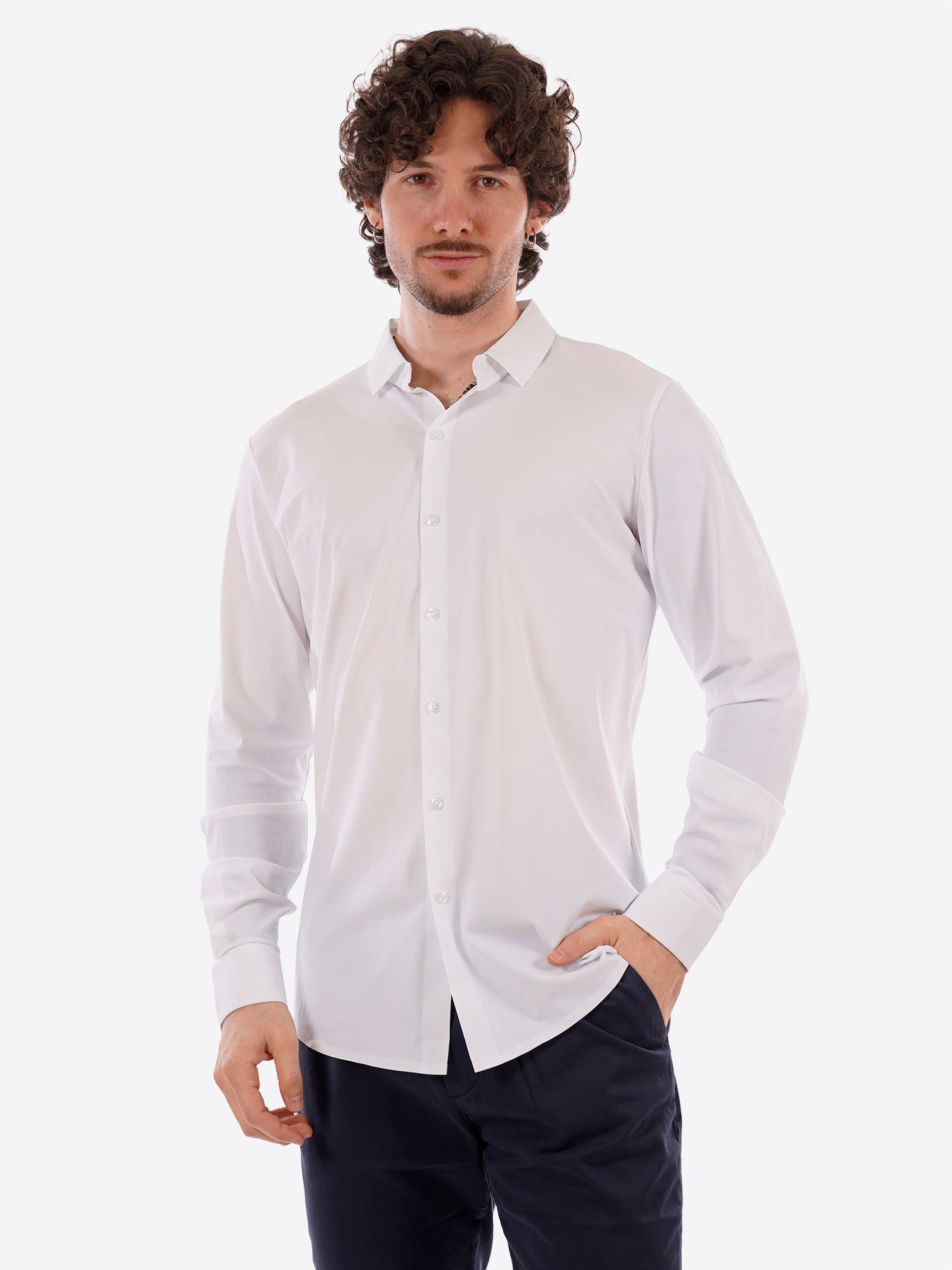 Camicia GIANNI LUPO da Uomo - bianco GL1002TB-S26WHT