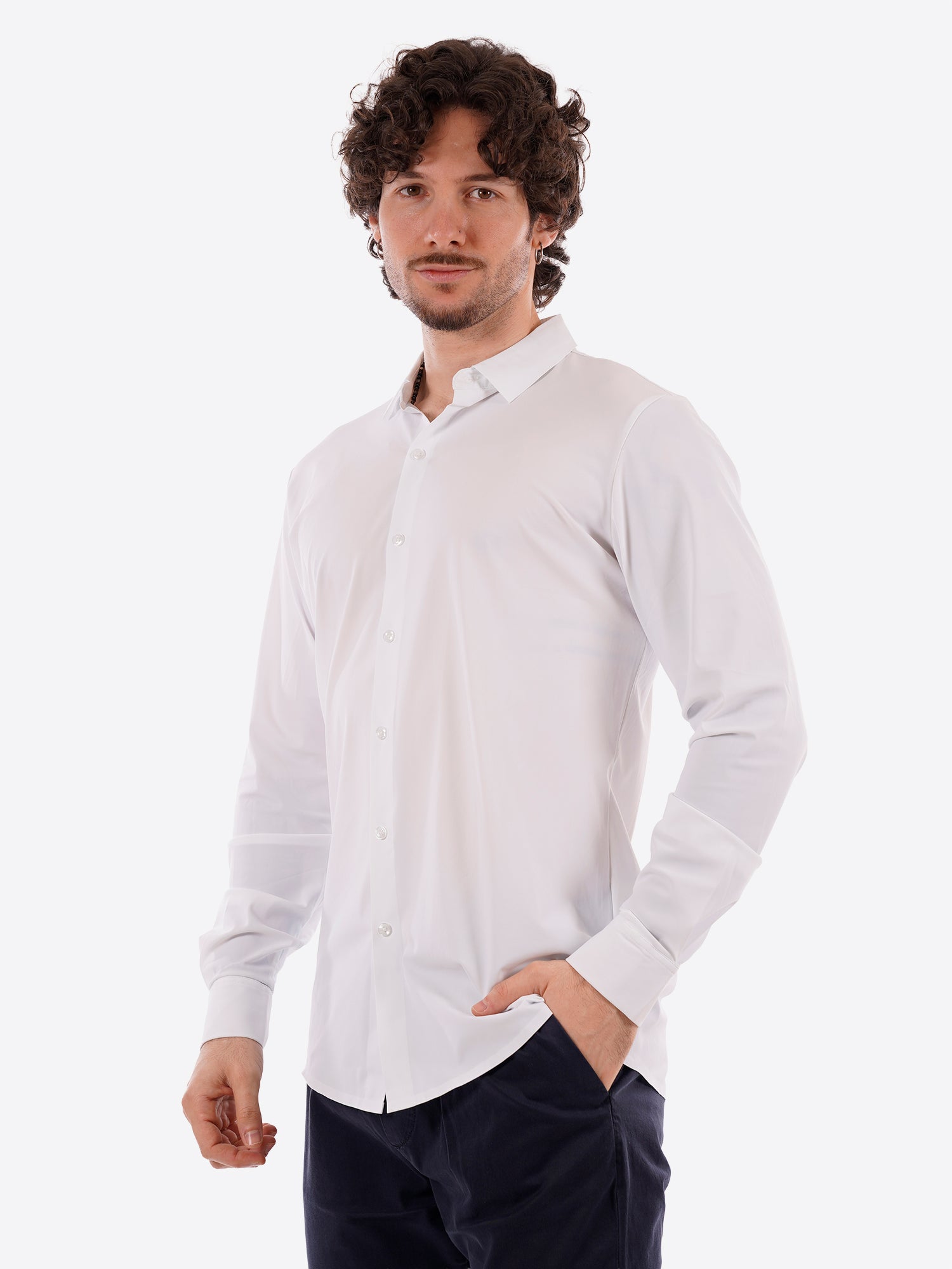 Camicia GIANNI LUPO da Uomo - bianco GL1002TB-S26WHT