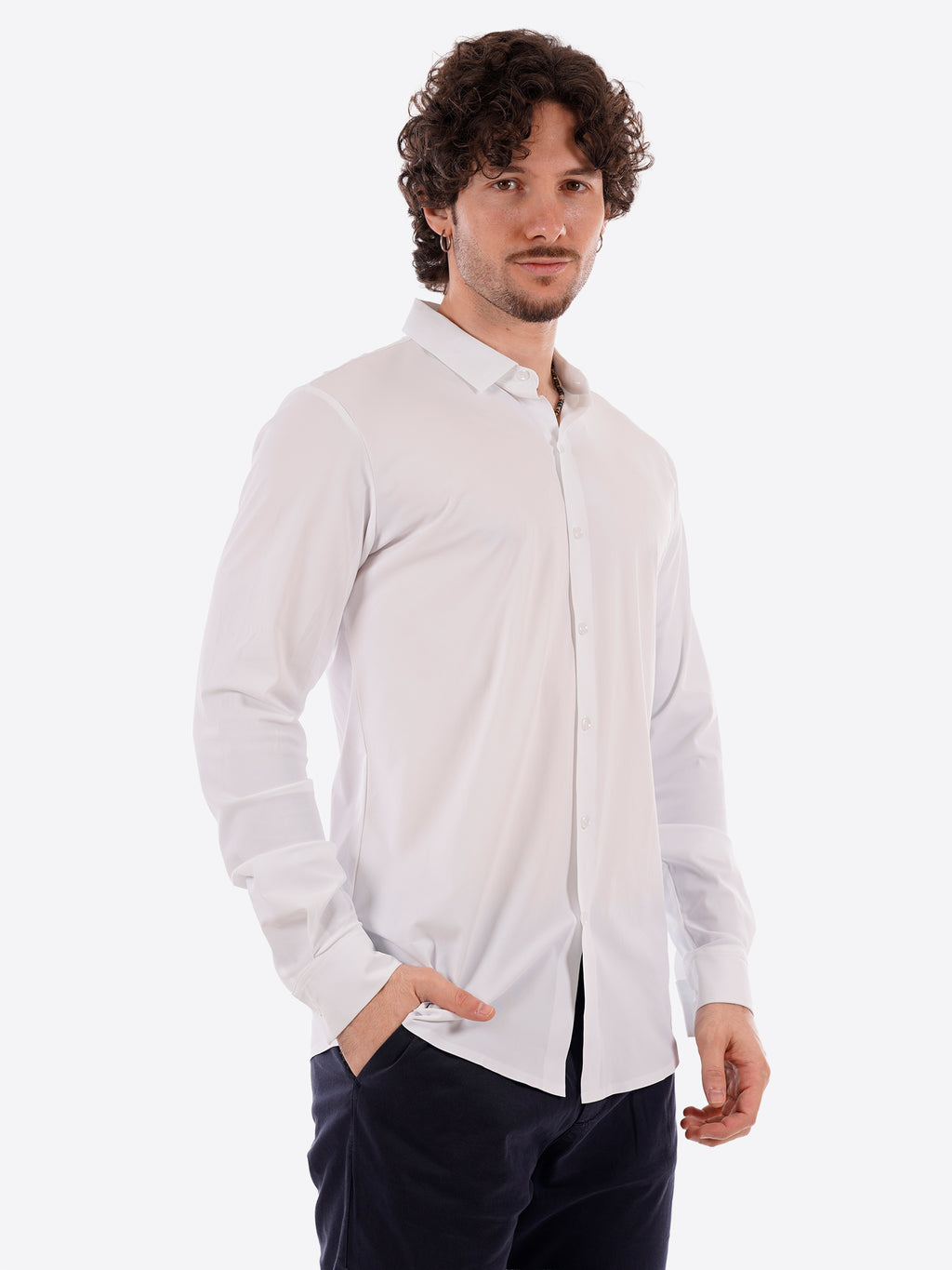 Camicia GIANNI LUPO da Uomo - bianco GL1002TB-S26WHT