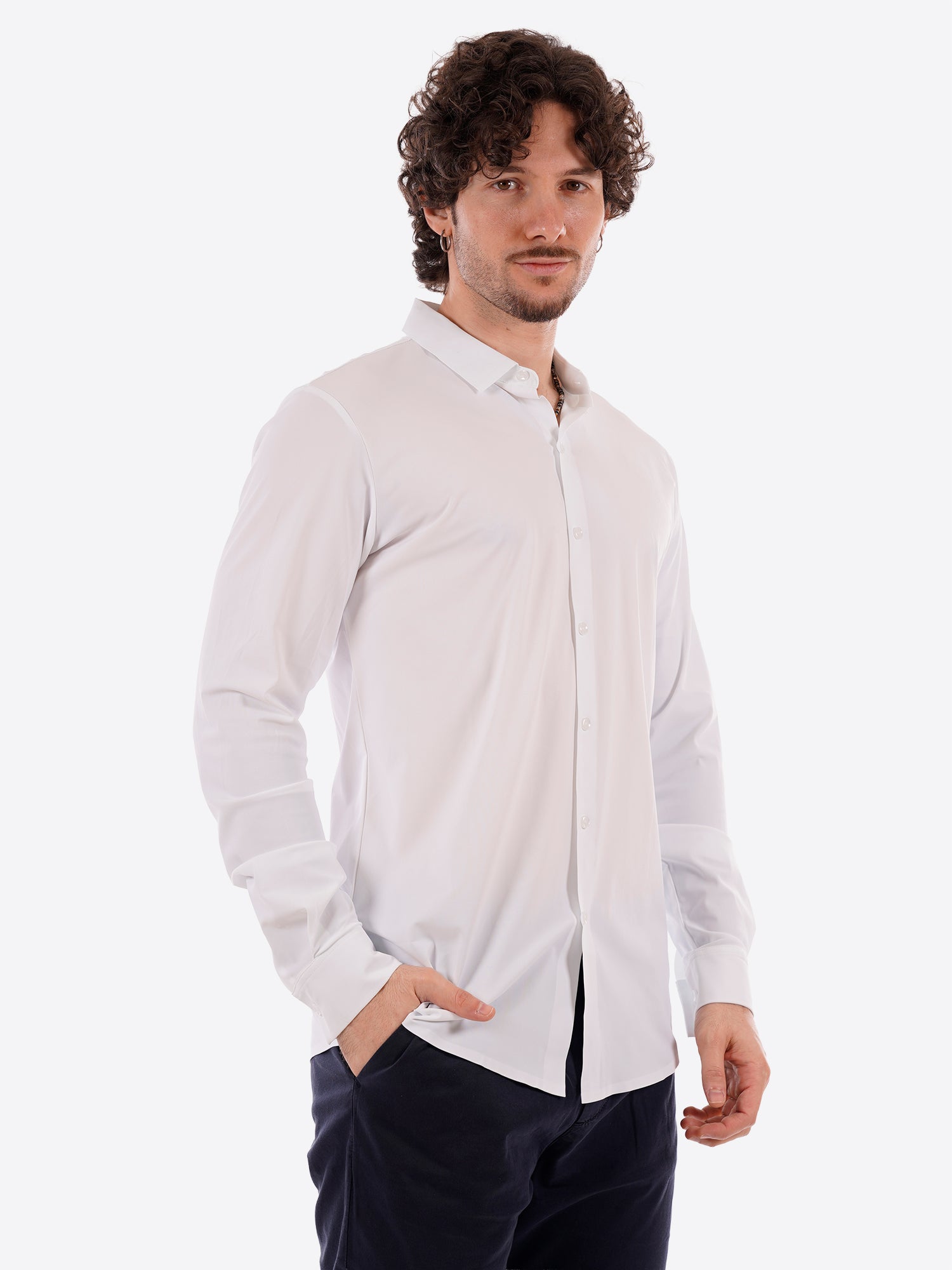 Camicia GIANNI LUPO da Uomo - bianco GL1002TB-S26WHT