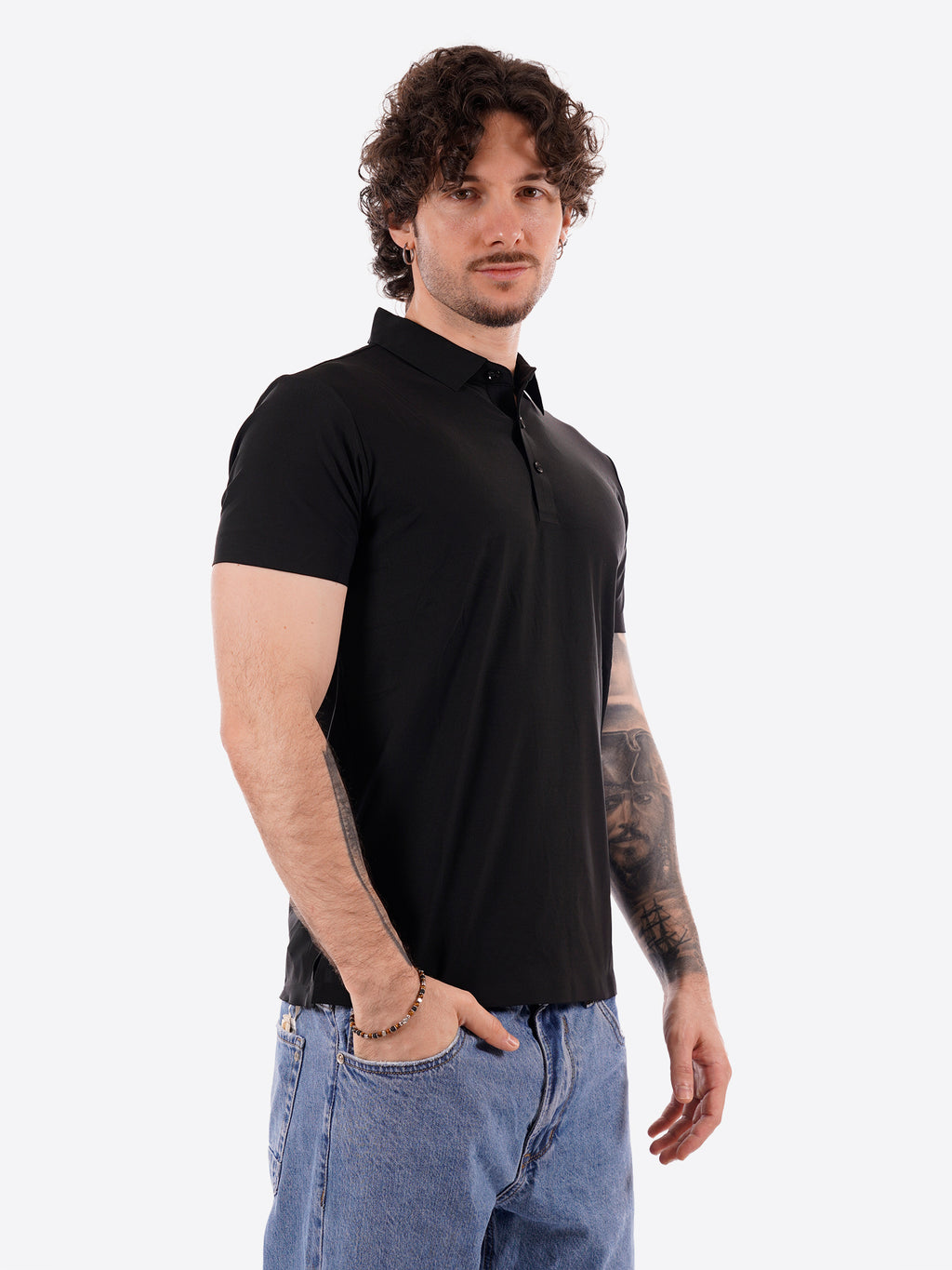 Polo GIANNI LUPO da Uomo - nero GL1003TB-S26BLK