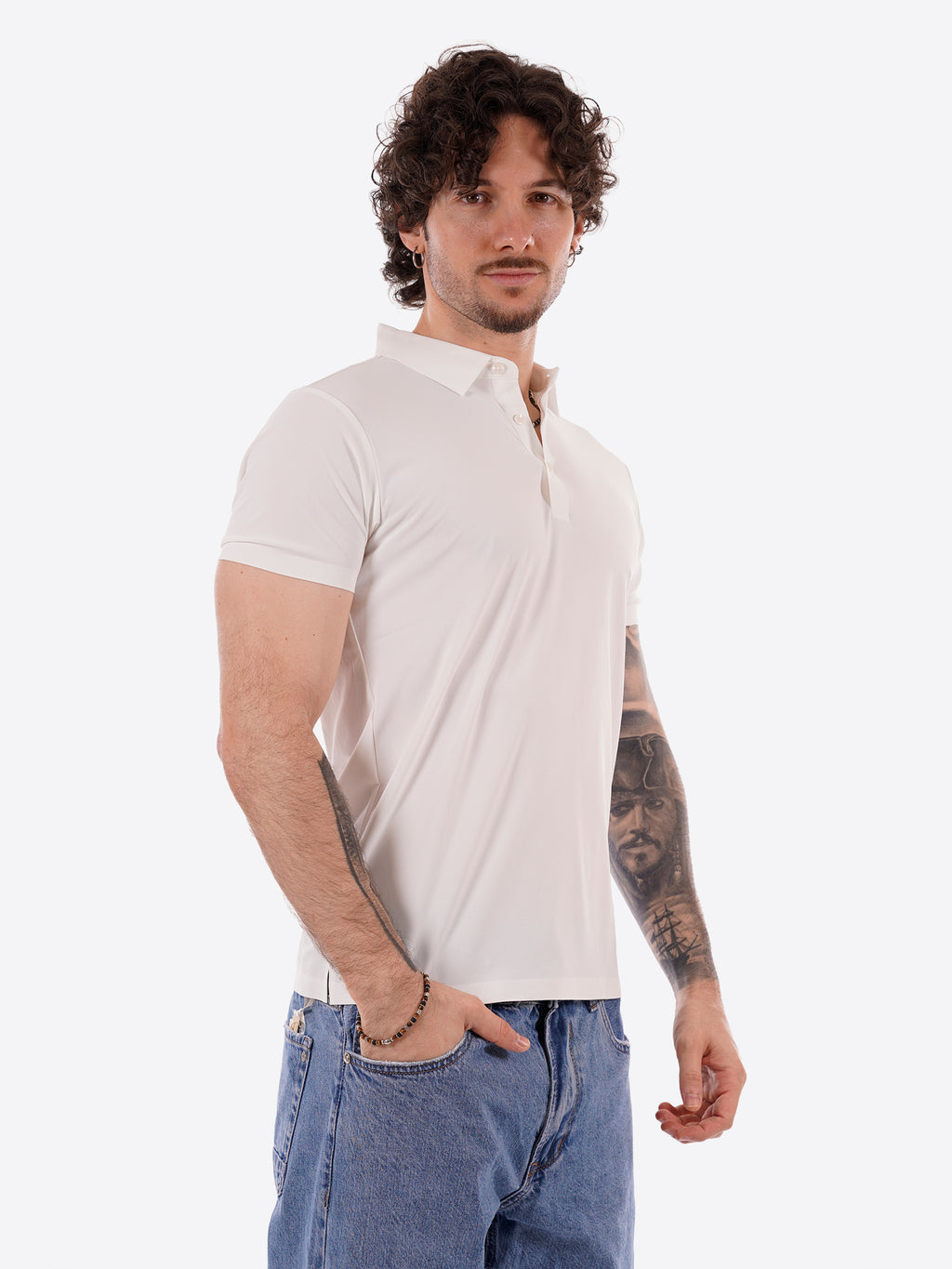 Polo GIANNI LUPO da Uomo - bianco GL1003TB-S26WHT