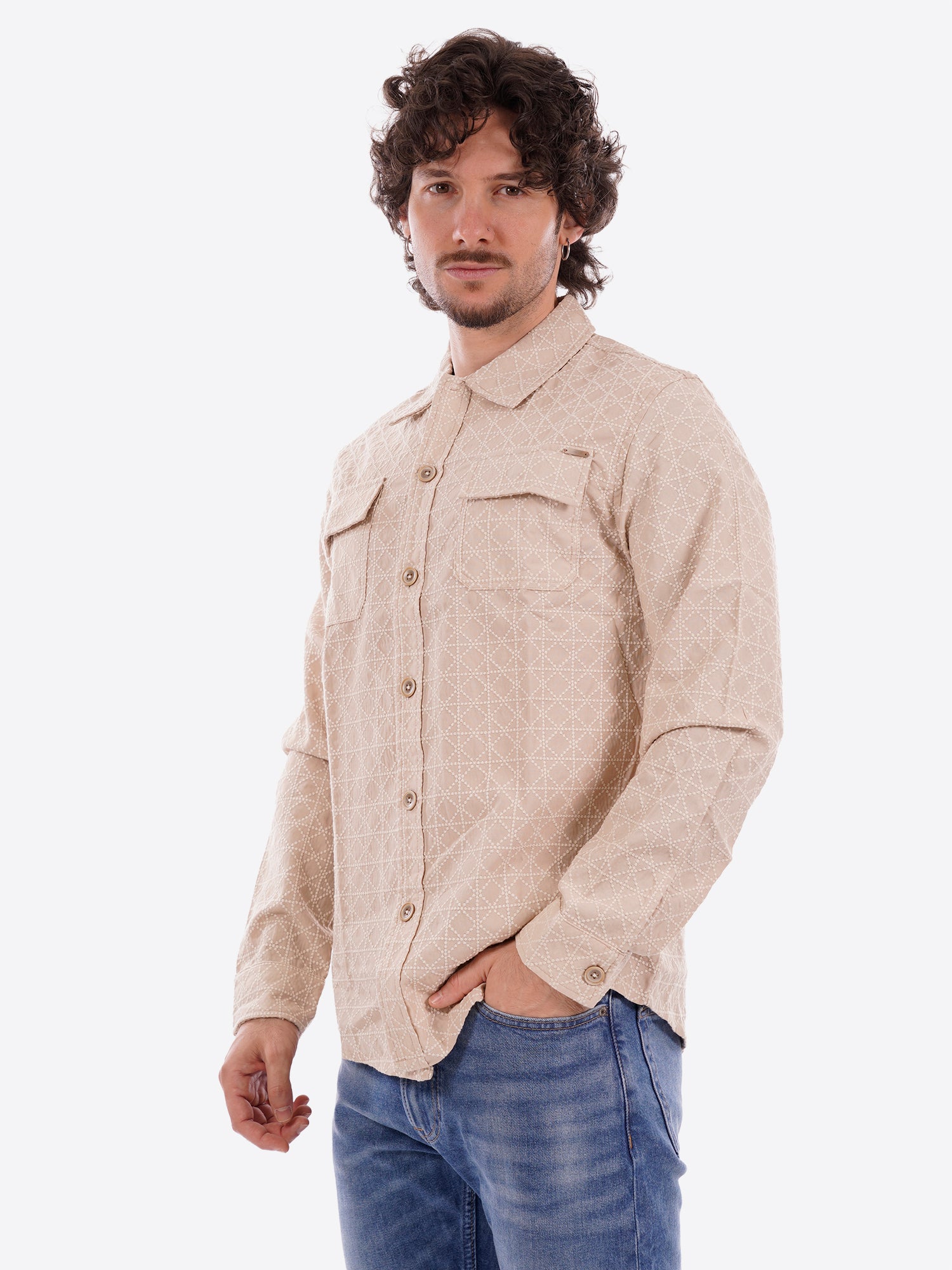 Camicia GIANNI LUPO da Uomo - beige GL1013TBBEIGE