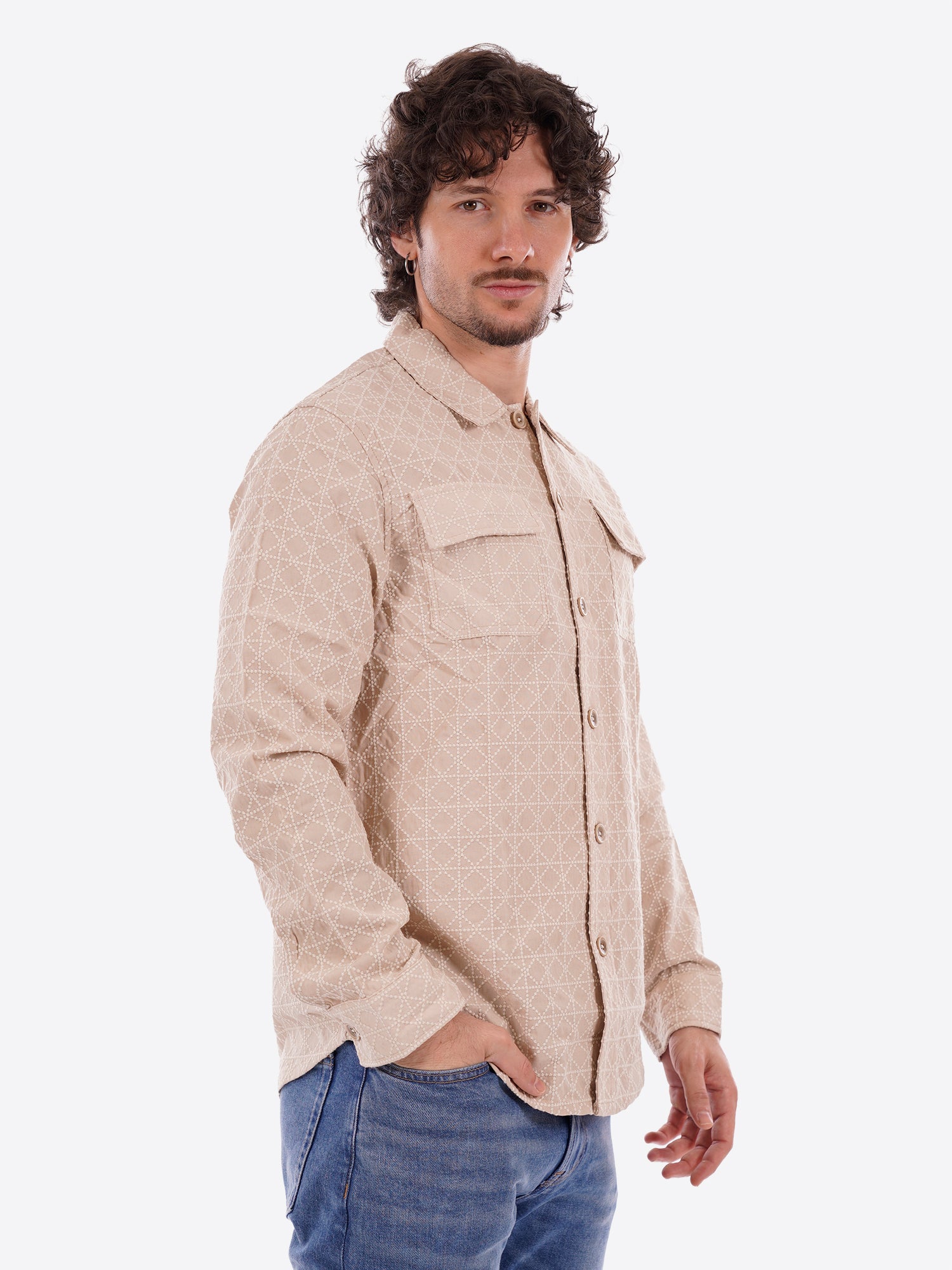 Camicia GIANNI LUPO da Uomo - beige GL1013TBBEIGE