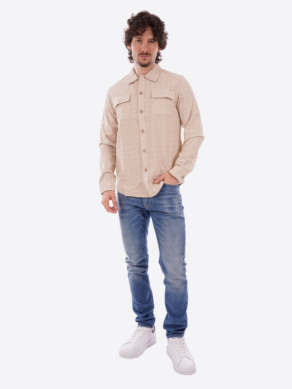 Camicia GIANNI LUPO da Uomo - beige GL1013TBBEIGE