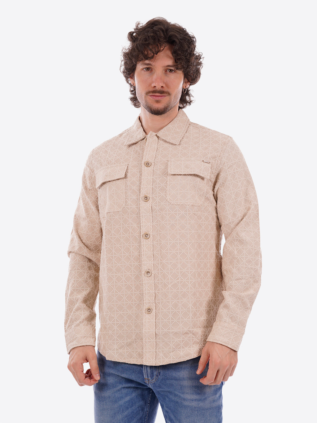 Camicia GIANNI LUPO da Uomo - beige GL1013TBBEIGE