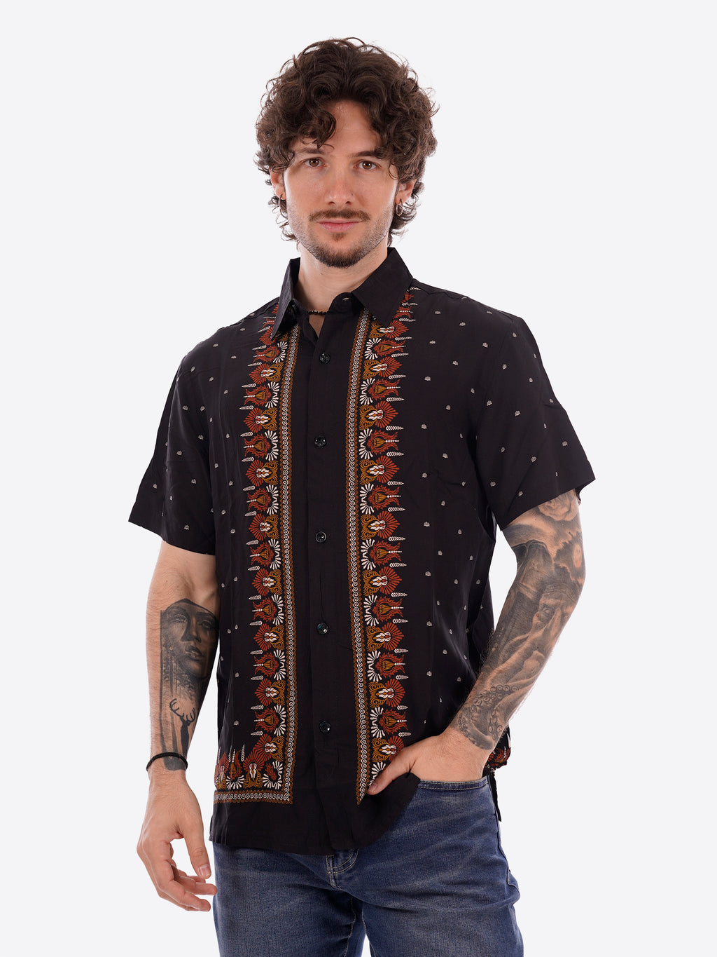 Camicia GIANNI LUPO da Uomo - nero GL1026TBBLK
