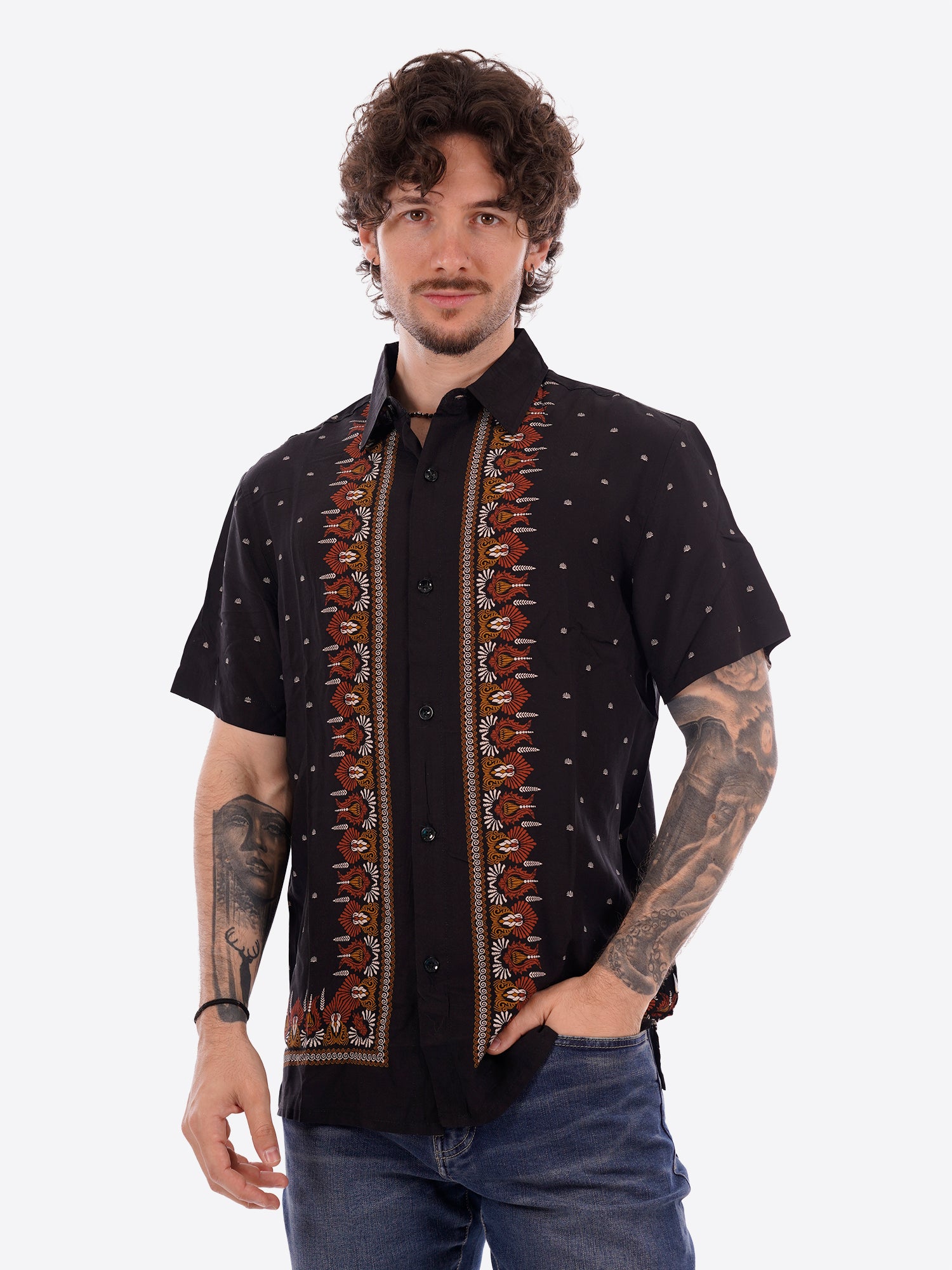 Camicia GIANNI LUPO da Uomo - nero GL1026TBBLK