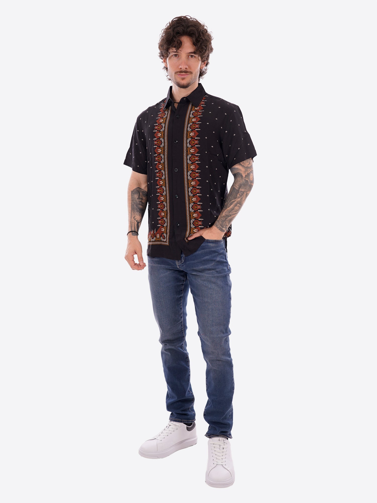 Camicia GIANNI LUPO da Uomo - nero GL1026TBBLK