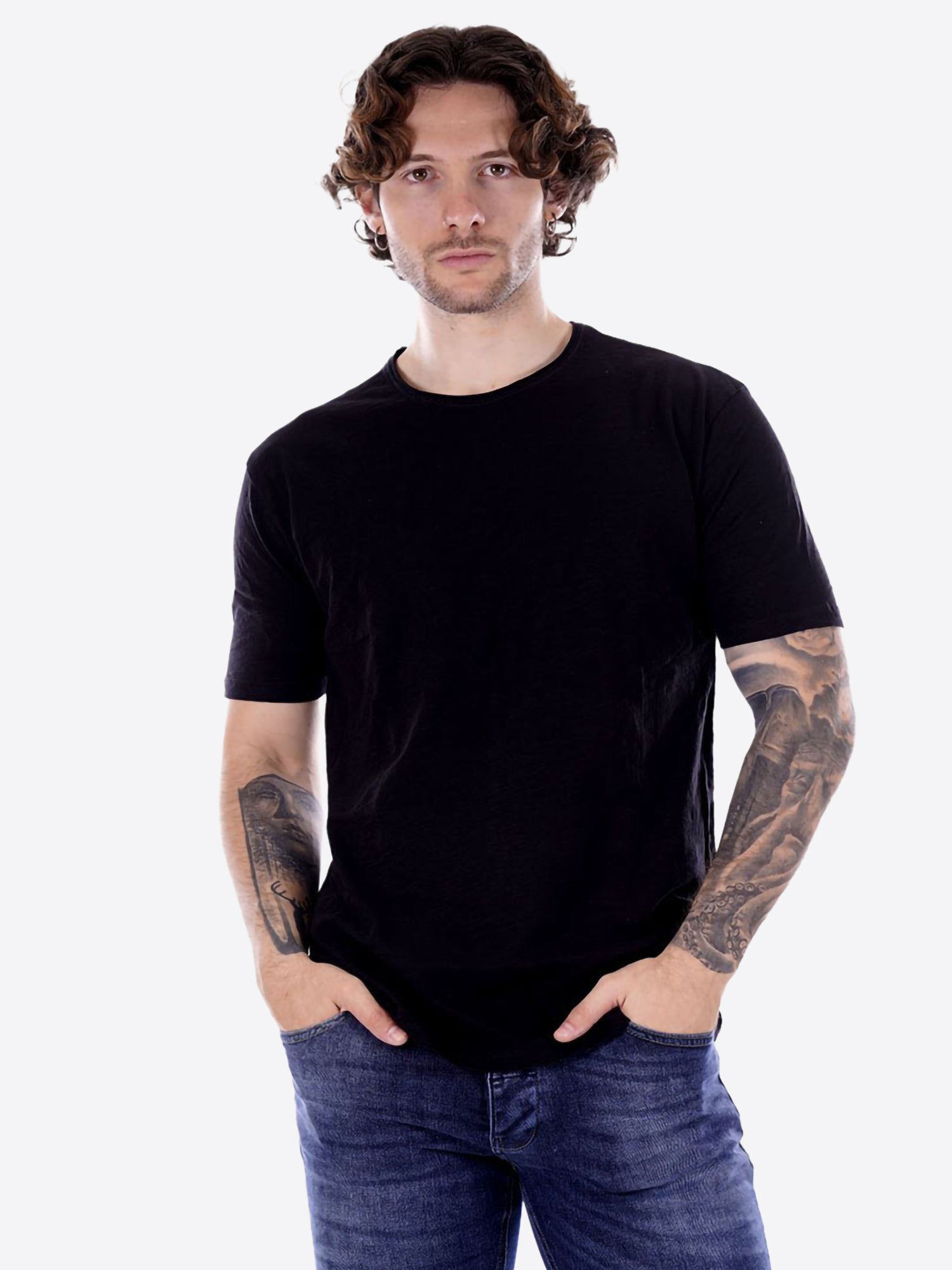 T-shirt GIANNI LUPO da Uomo - nero GL1053F-S26BLK