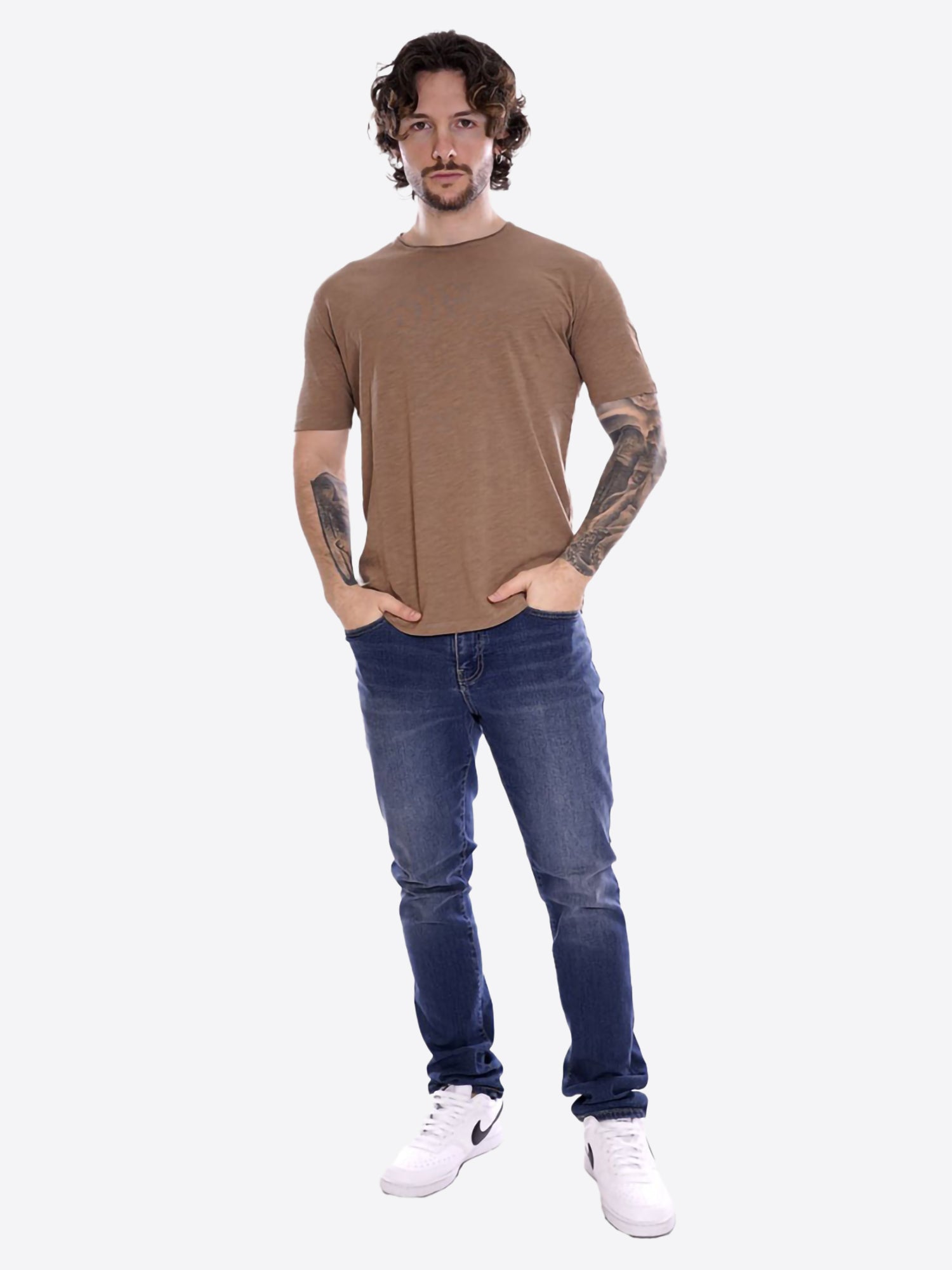 T-shirt GIANNI LUPO da Uomo - beige GL1053F-S26CAMEL