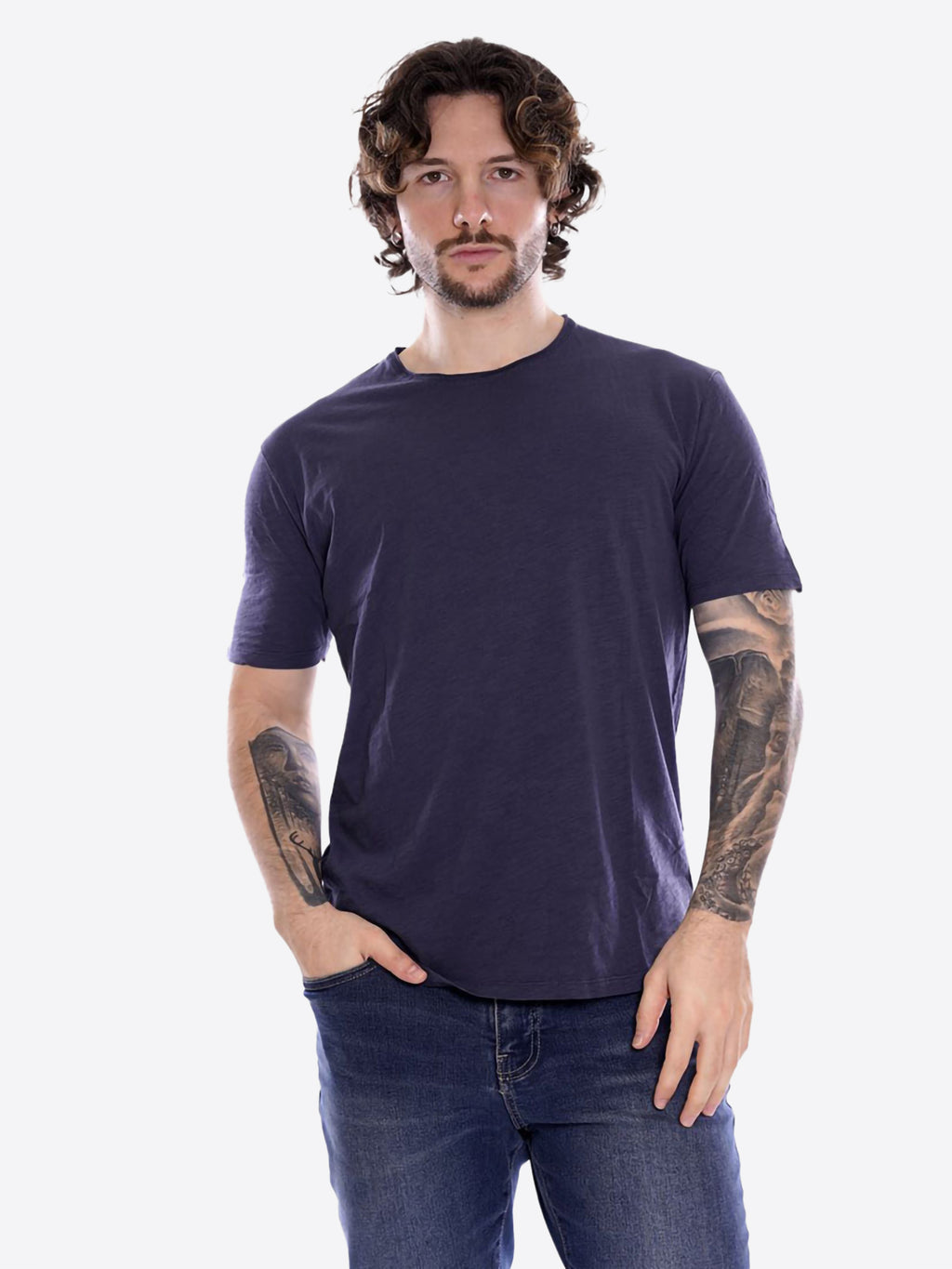 T-shirt GIANNI LUPO da Uomo - blu GL1053F-S26DENIM