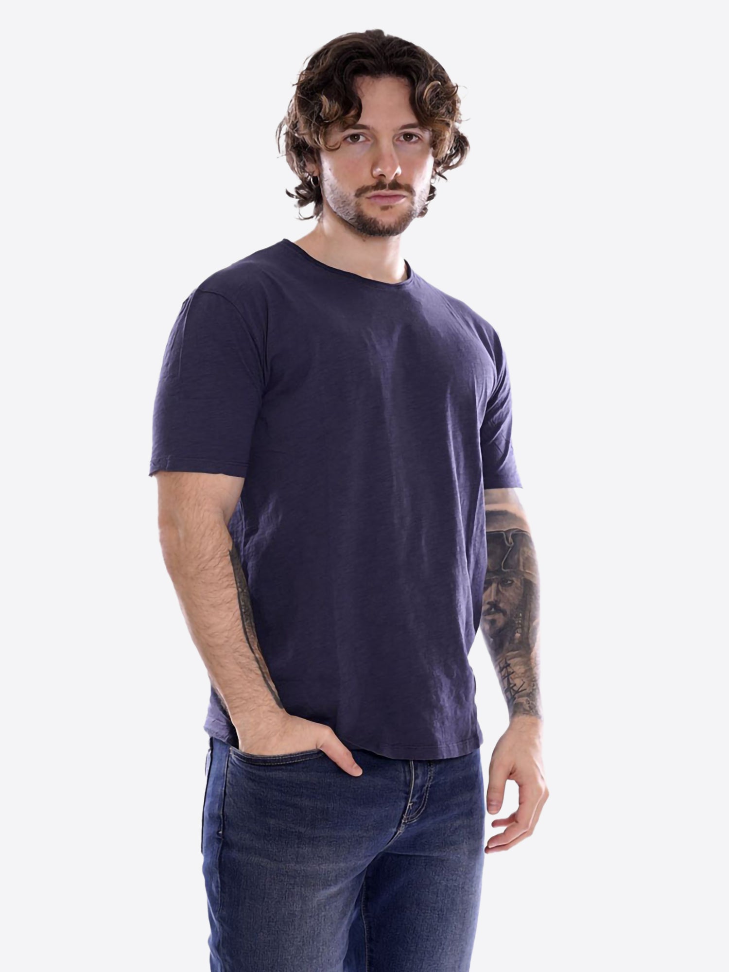T-shirt GIANNI LUPO da Uomo - blu GL1053F-S26DENIM