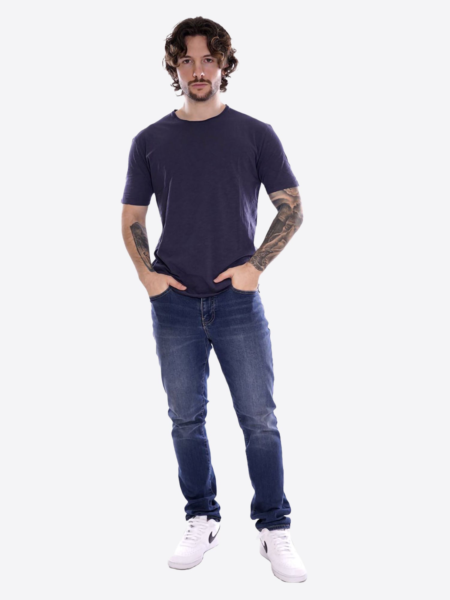 T-shirt GIANNI LUPO da Uomo - blu GL1053F-S26DENIM