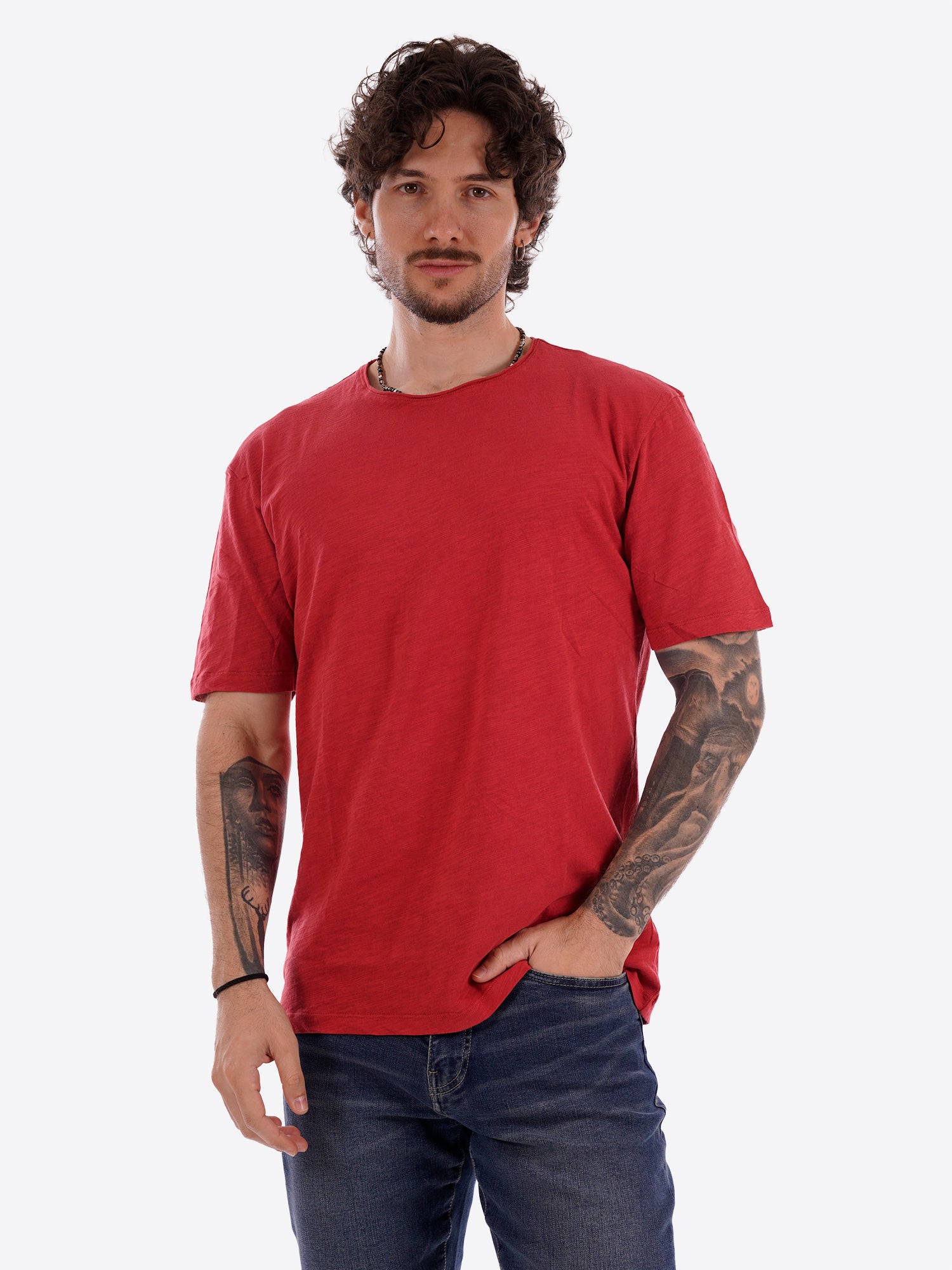 T-shirt GIANNI LUPO da Uomo - rosso GL1053F-S26INDIA