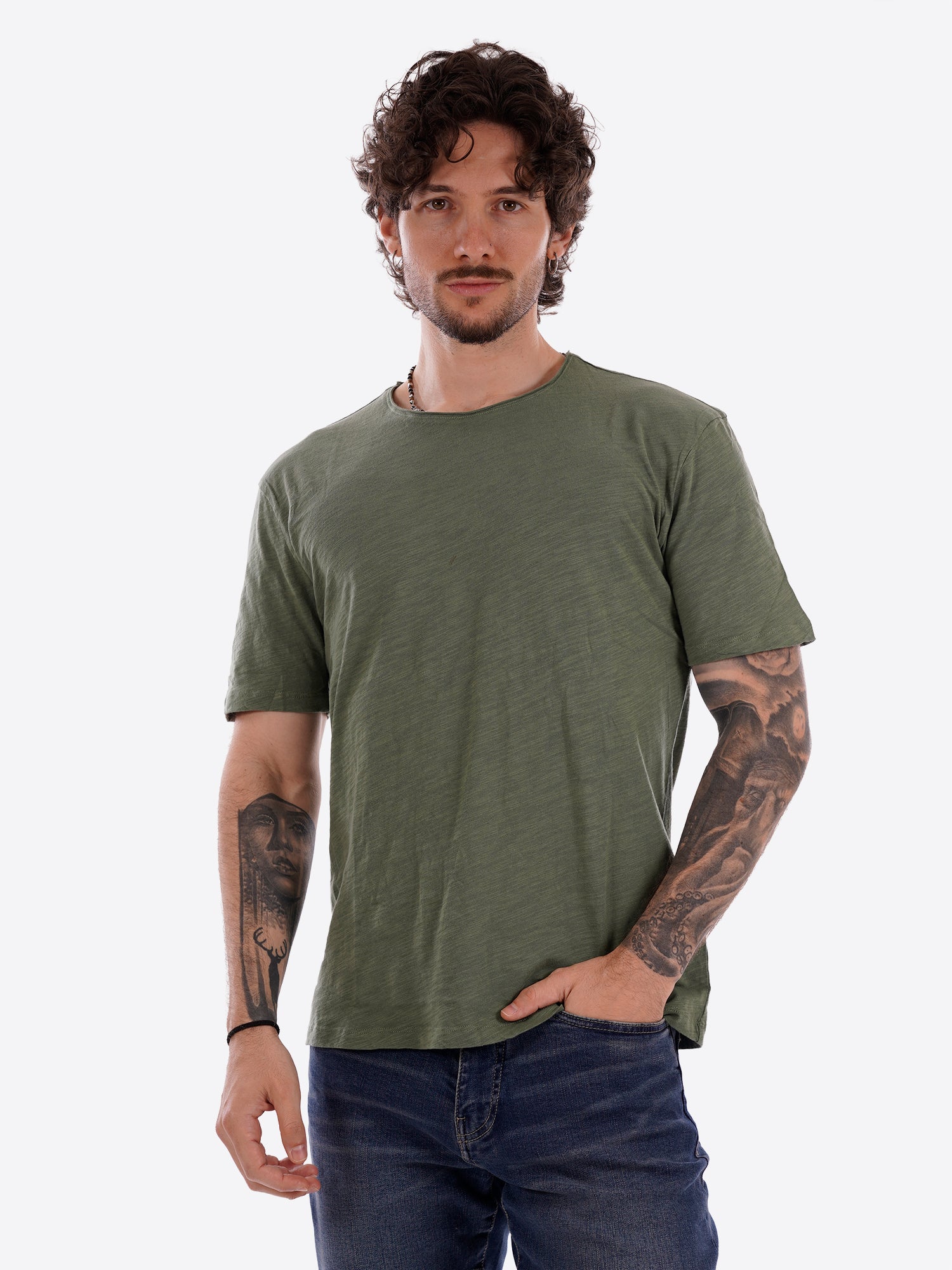 T-shirt GIANNI LUPO da Uomo - verde GL1053F-S26VERDE