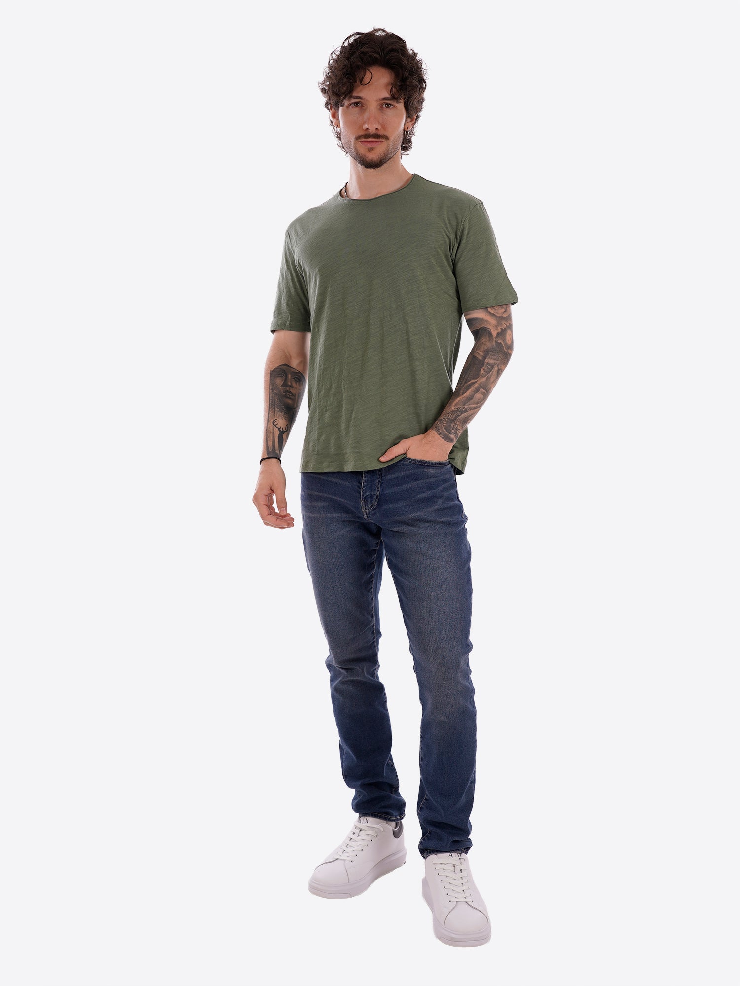 T-shirt GIANNI LUPO da Uomo - verde GL1053F-S26VERDE