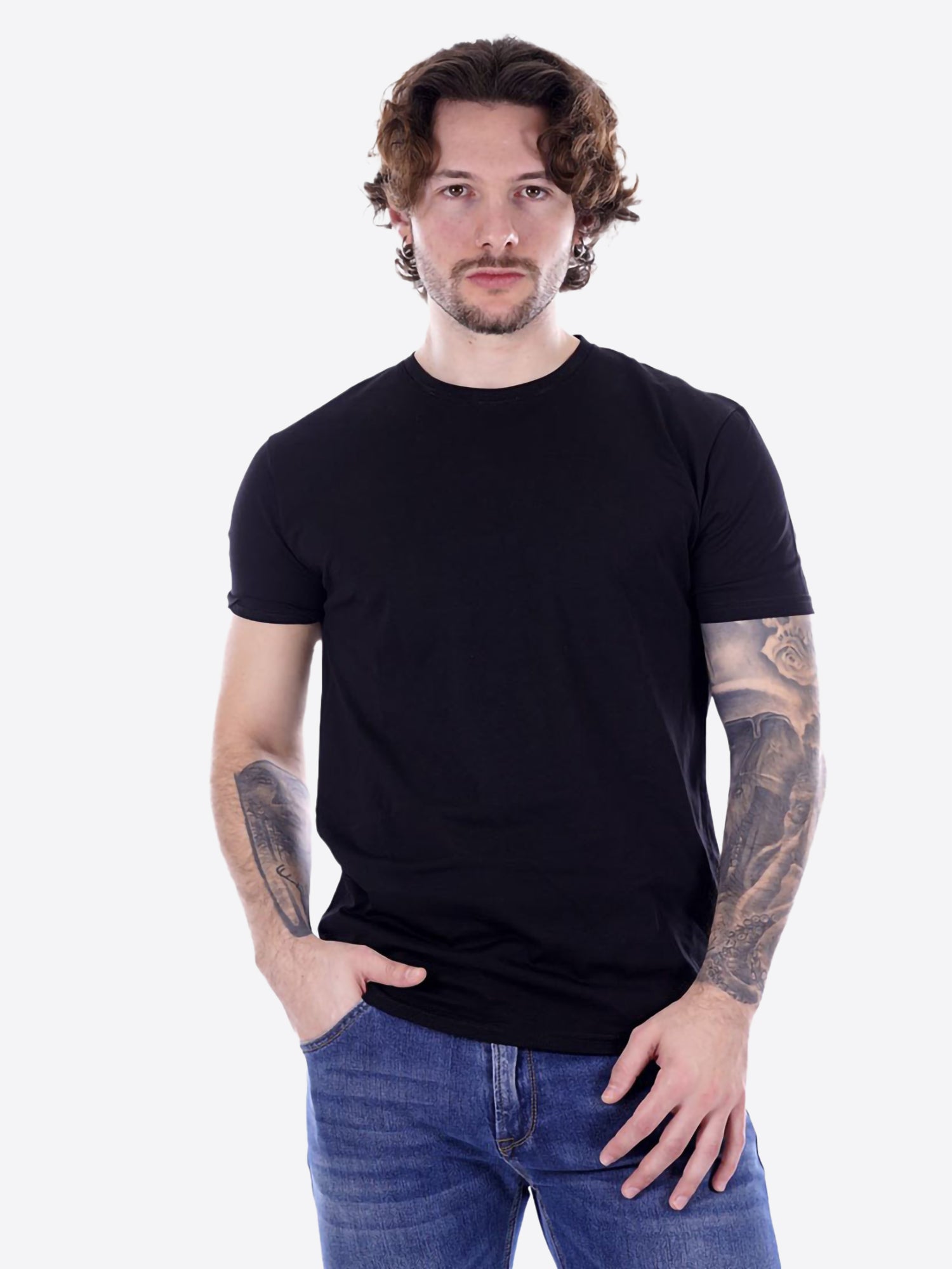 T-shirt GIANNI LUPO da Uomo - nero GL1078F-S26BLK