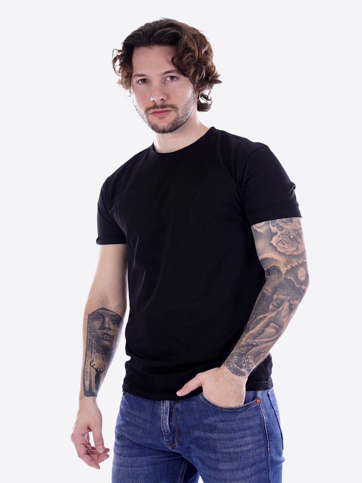 T-shirt GIANNI LUPO da Uomo - nero GL1078F-S26BLK