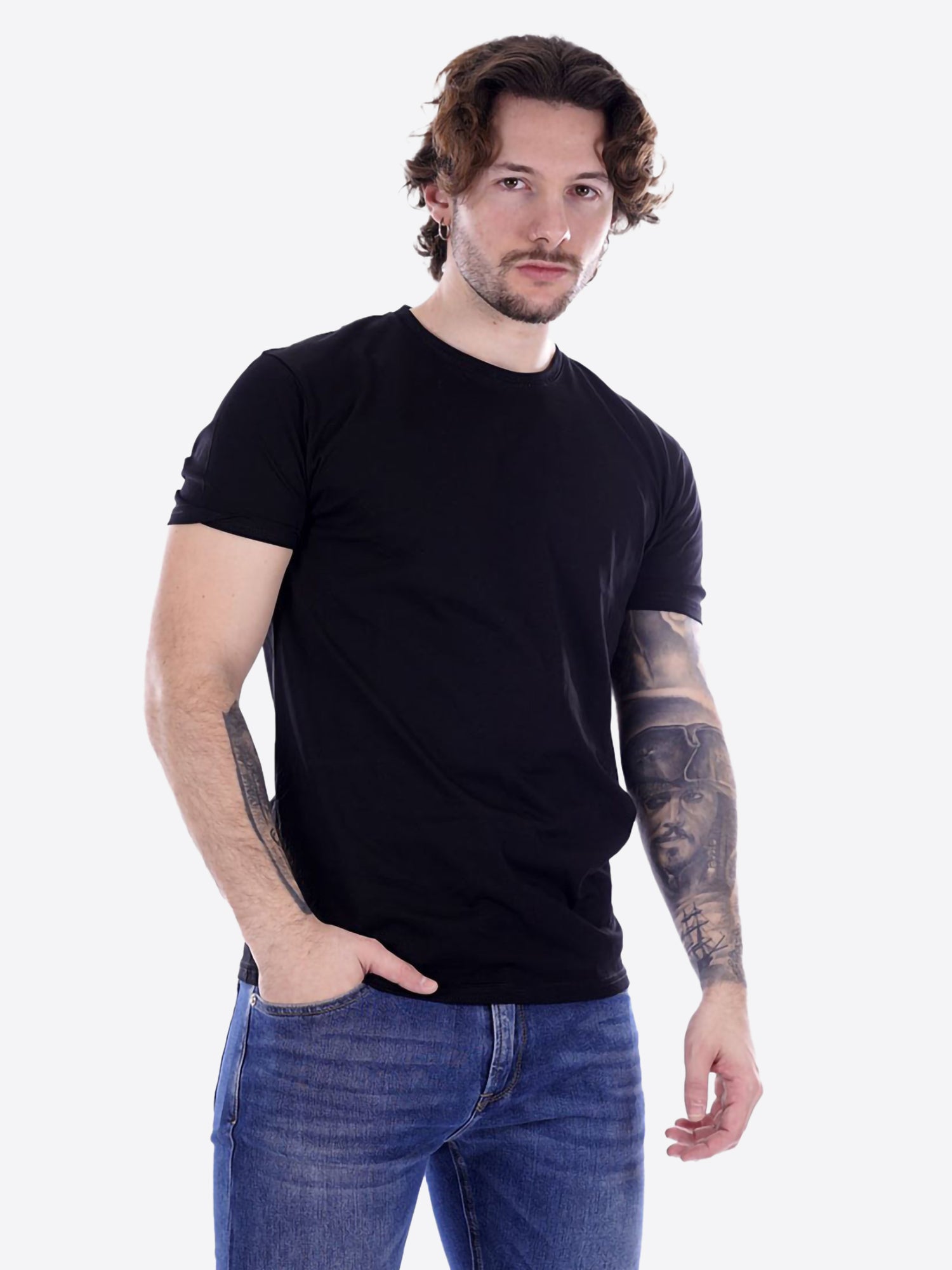 T-shirt GIANNI LUPO da Uomo - nero GL1078F-S26BLK