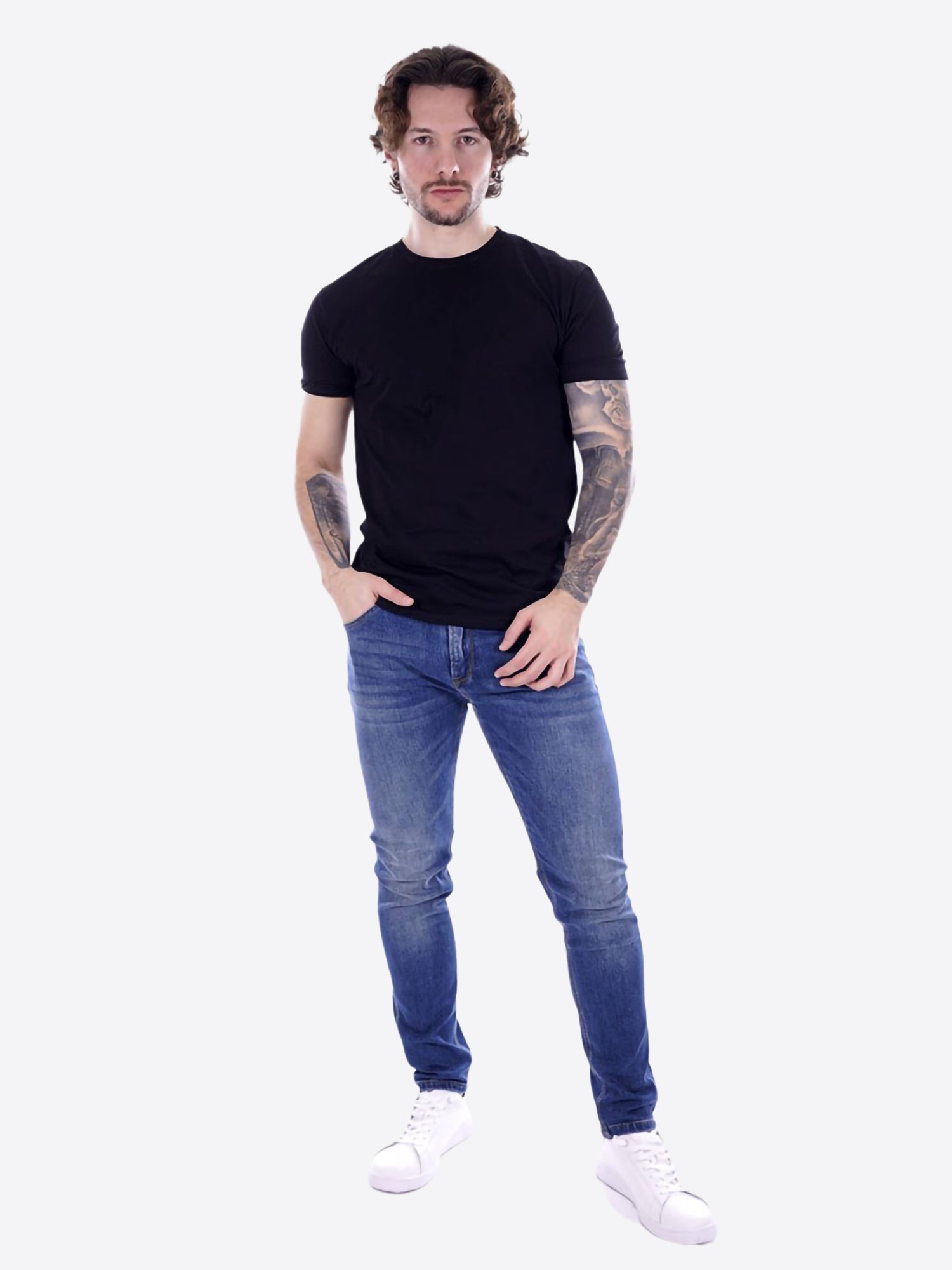 T-shirt GIANNI LUPO da Uomo - nero GL1078F-S26BLK