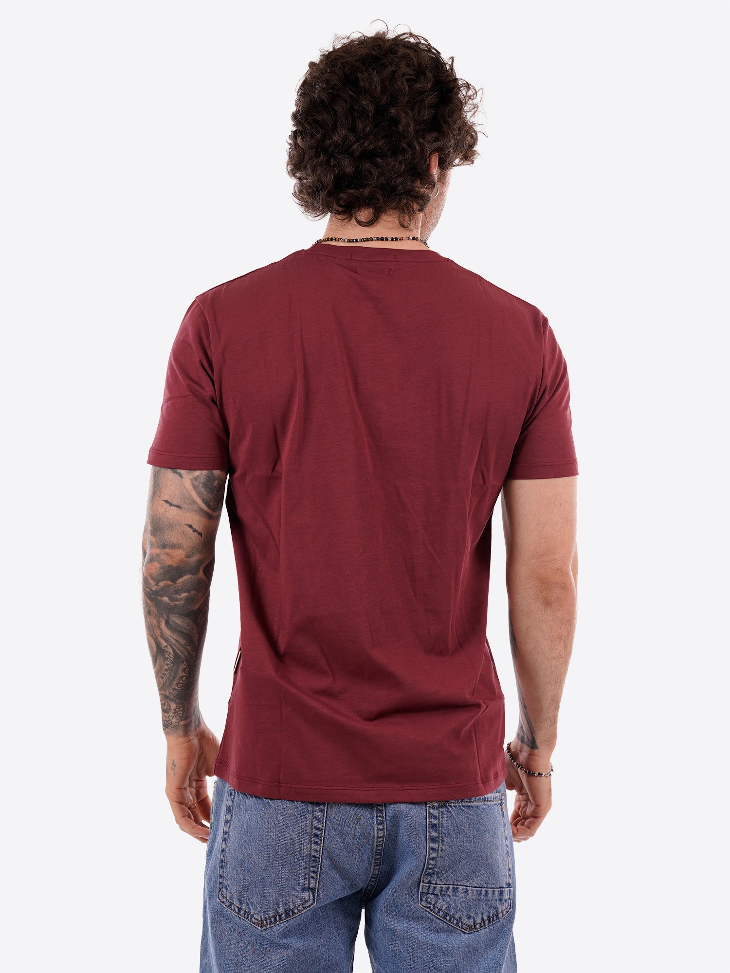 T-shirt GIANNI LUPO da Uomo - rosso GL1078F-S26INDIA