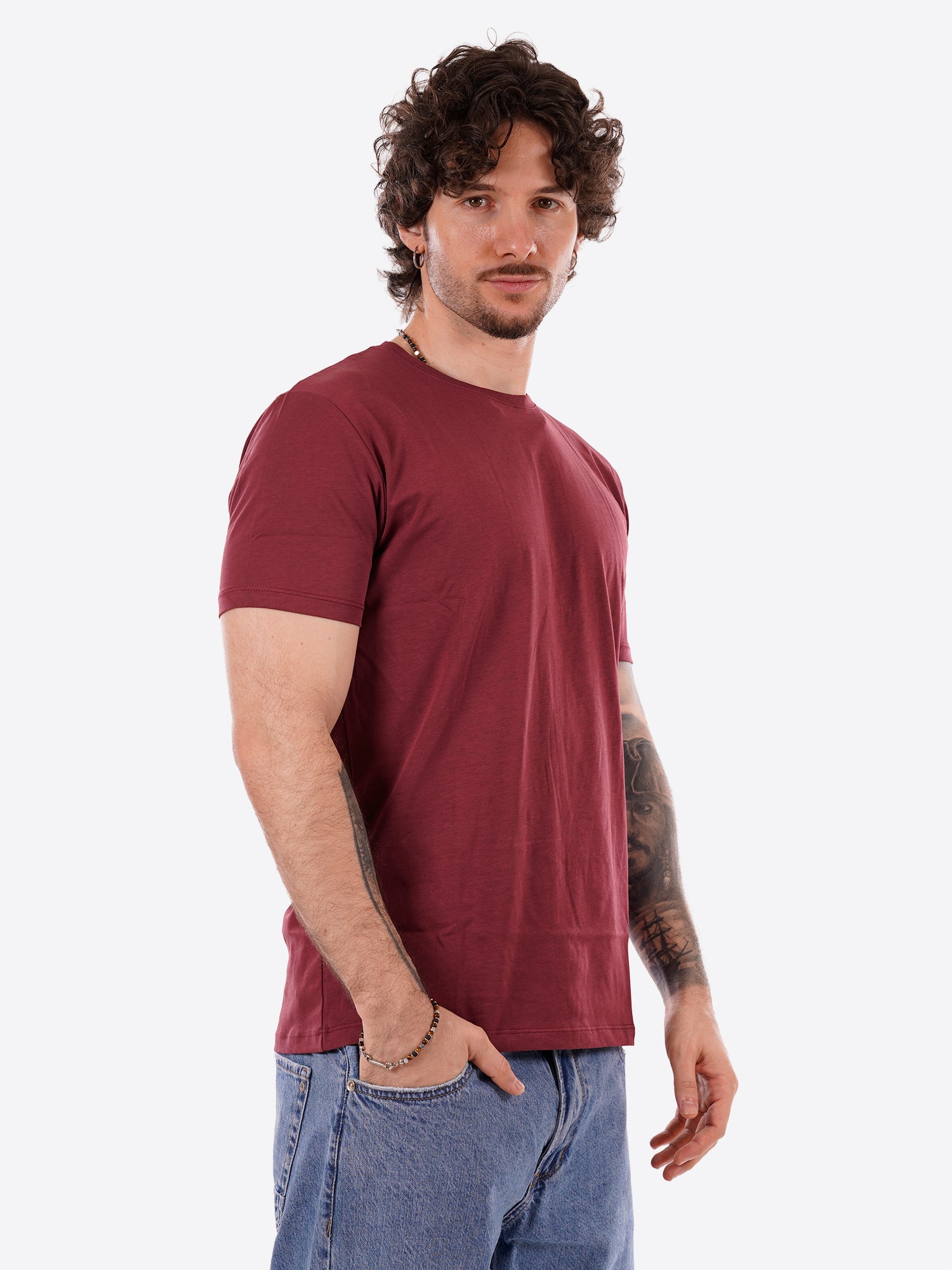 T-shirt GIANNI LUPO da Uomo - rosso GL1078F-S26INDIA