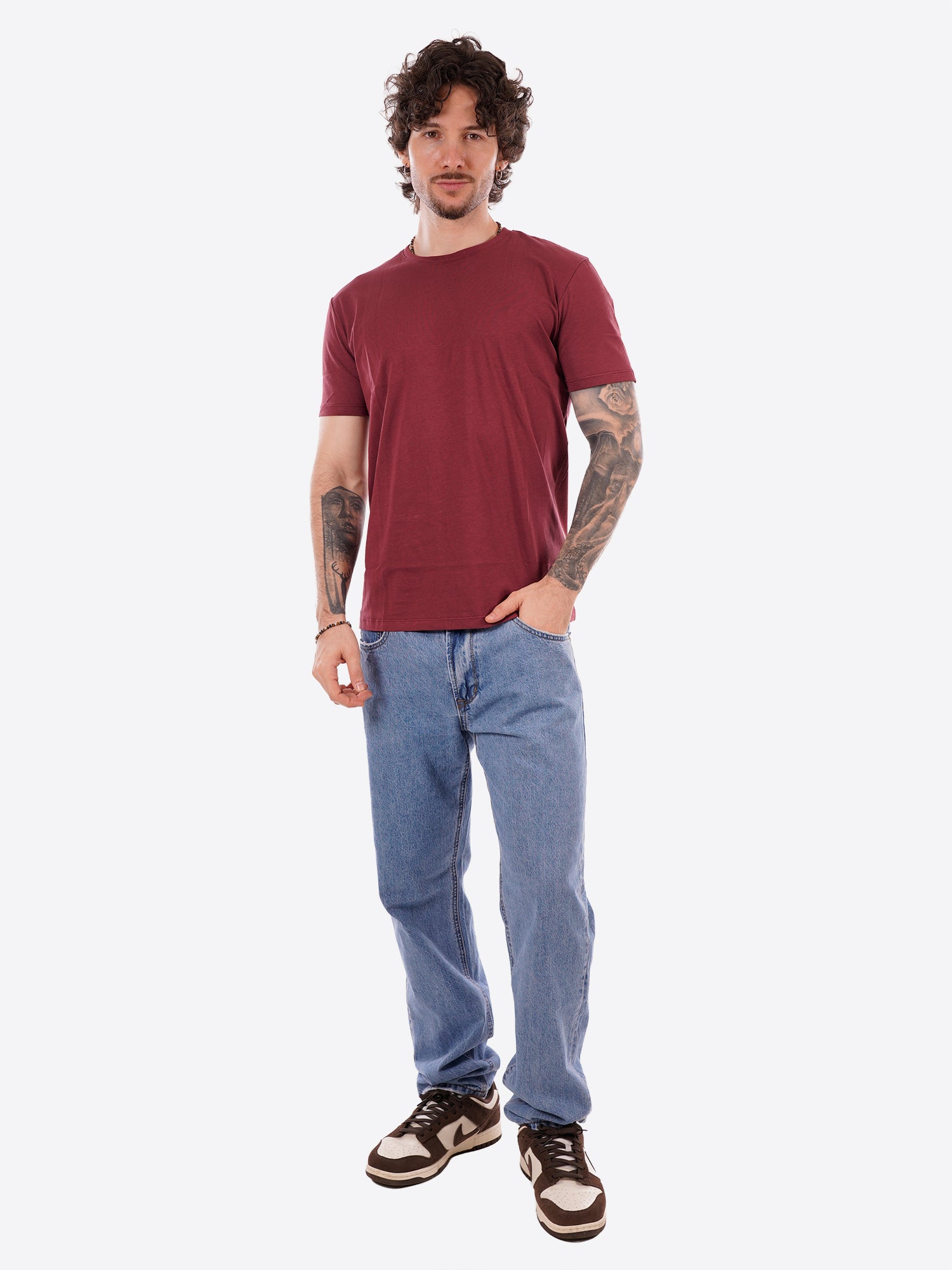 T-shirt GIANNI LUPO da Uomo - rosso GL1078F-S26INDIA