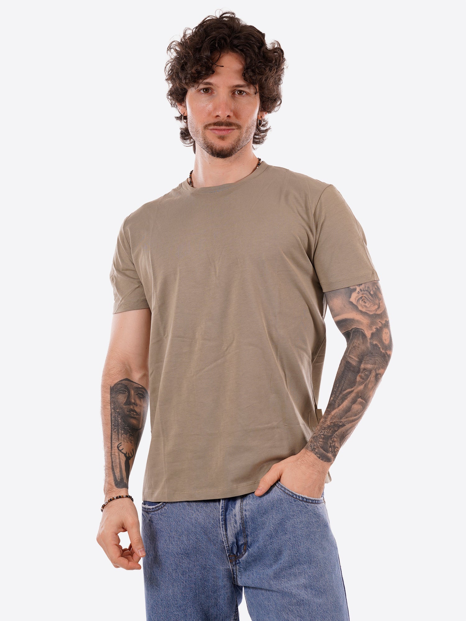 T-shirt GIANNI LUPO da Uomo - verde GL1078F-S26MILITARY