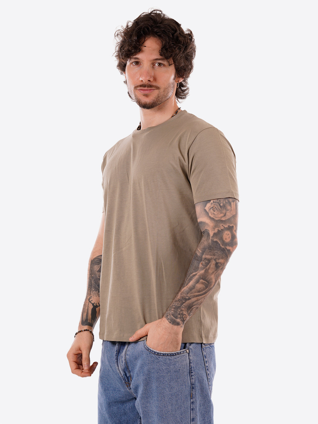 T-shirt GIANNI LUPO da Uomo - verde GL1078F-S26MILITARY