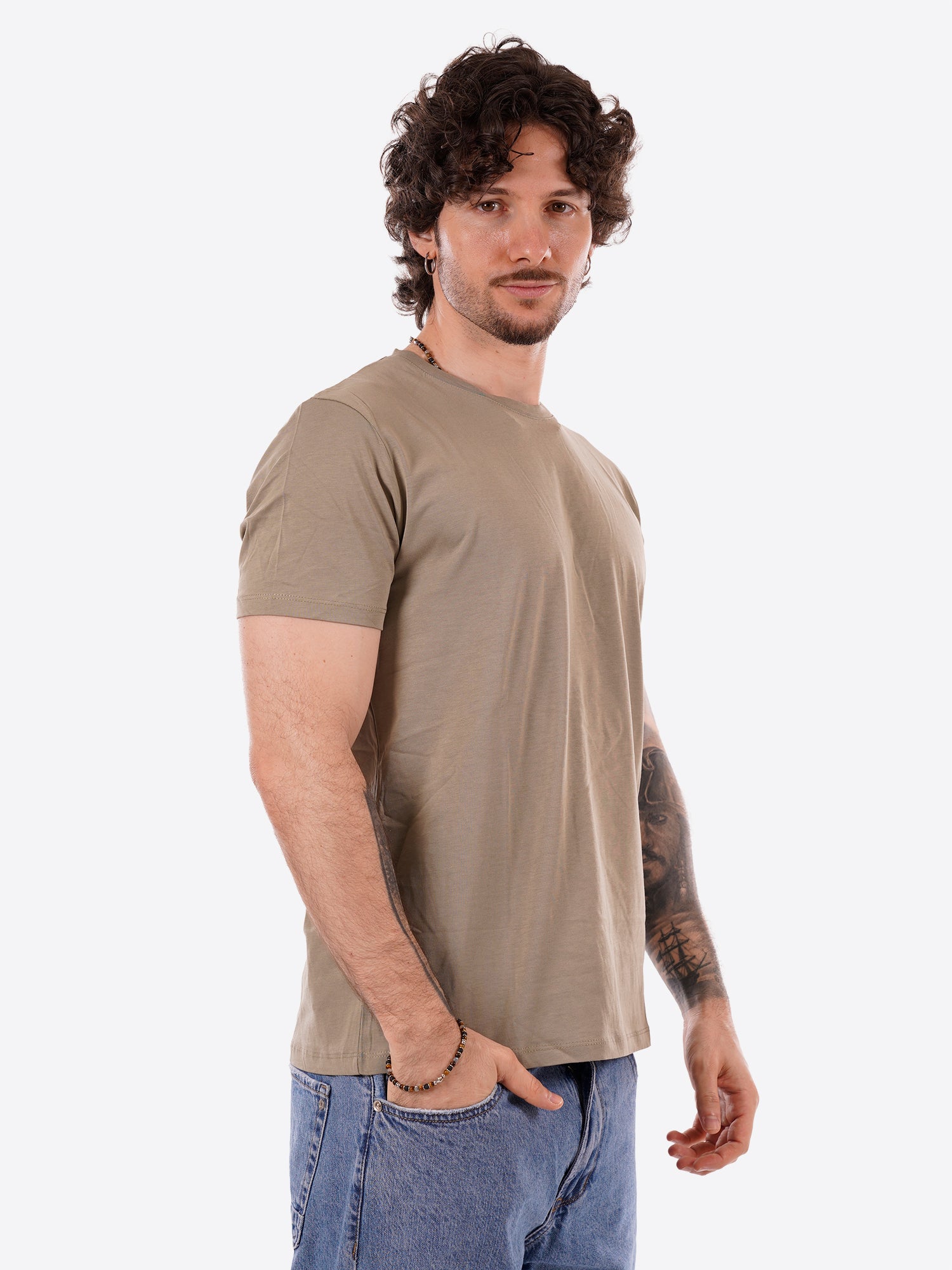 T-shirt GIANNI LUPO da Uomo - verde GL1078F-S26MILITARY
