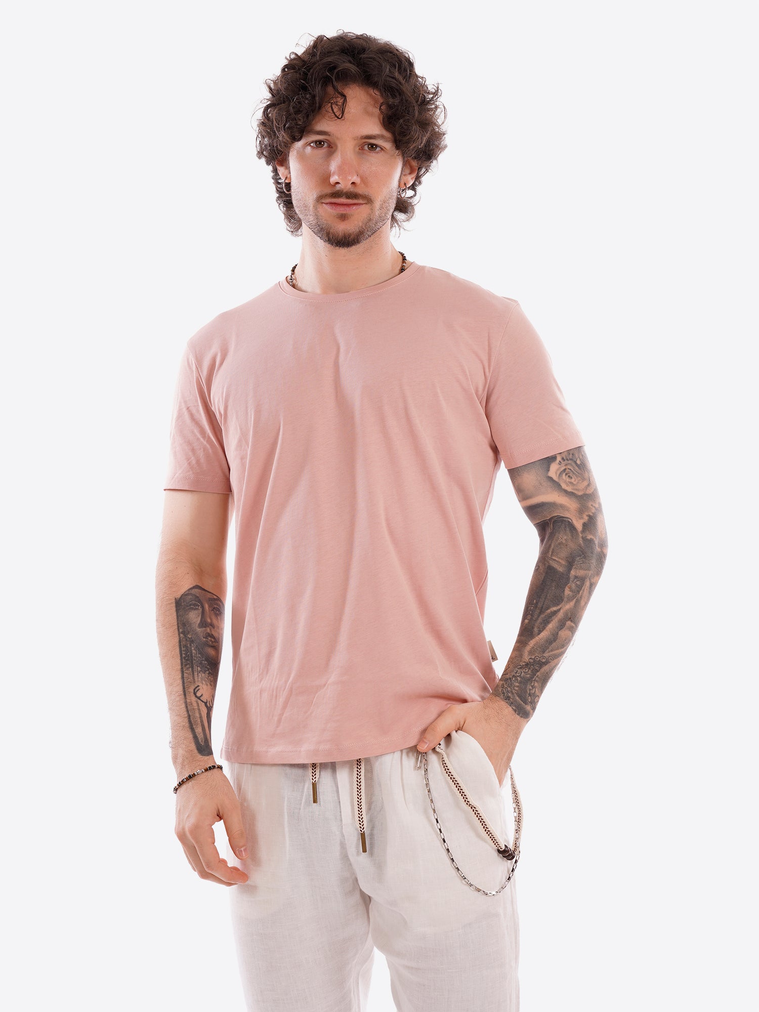 T-shirt GIANNI LUPO da Uomo - rosa GL1078F-S26PINK