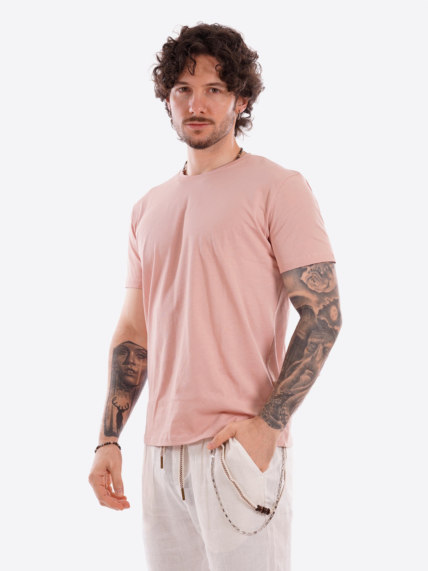 T-shirt GIANNI LUPO da Uomo - rosa GL1078F-S26PINK
