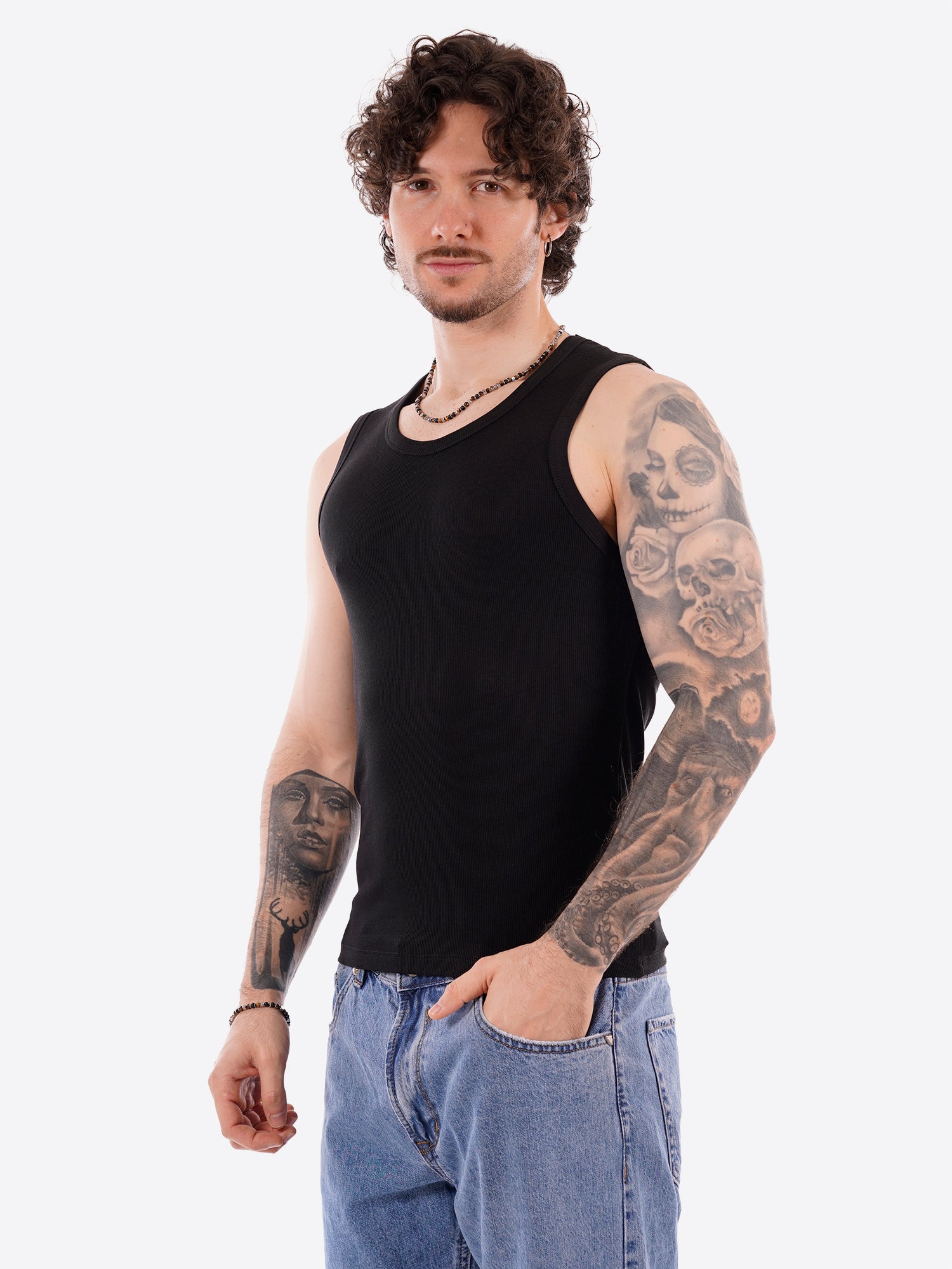 Canotta GIANNI LUPO da Uomo - nero GL20001Q-S26BLK