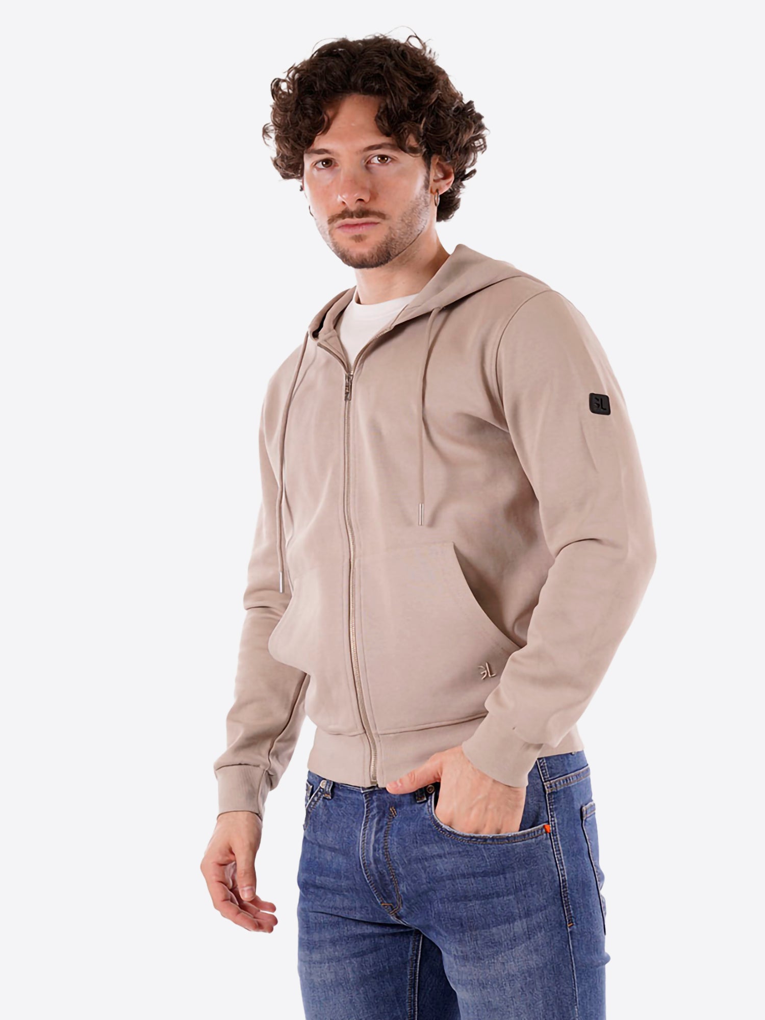 Felpa GIANNI LUPO da Uomo - beige GL2123F-S26BEIGE