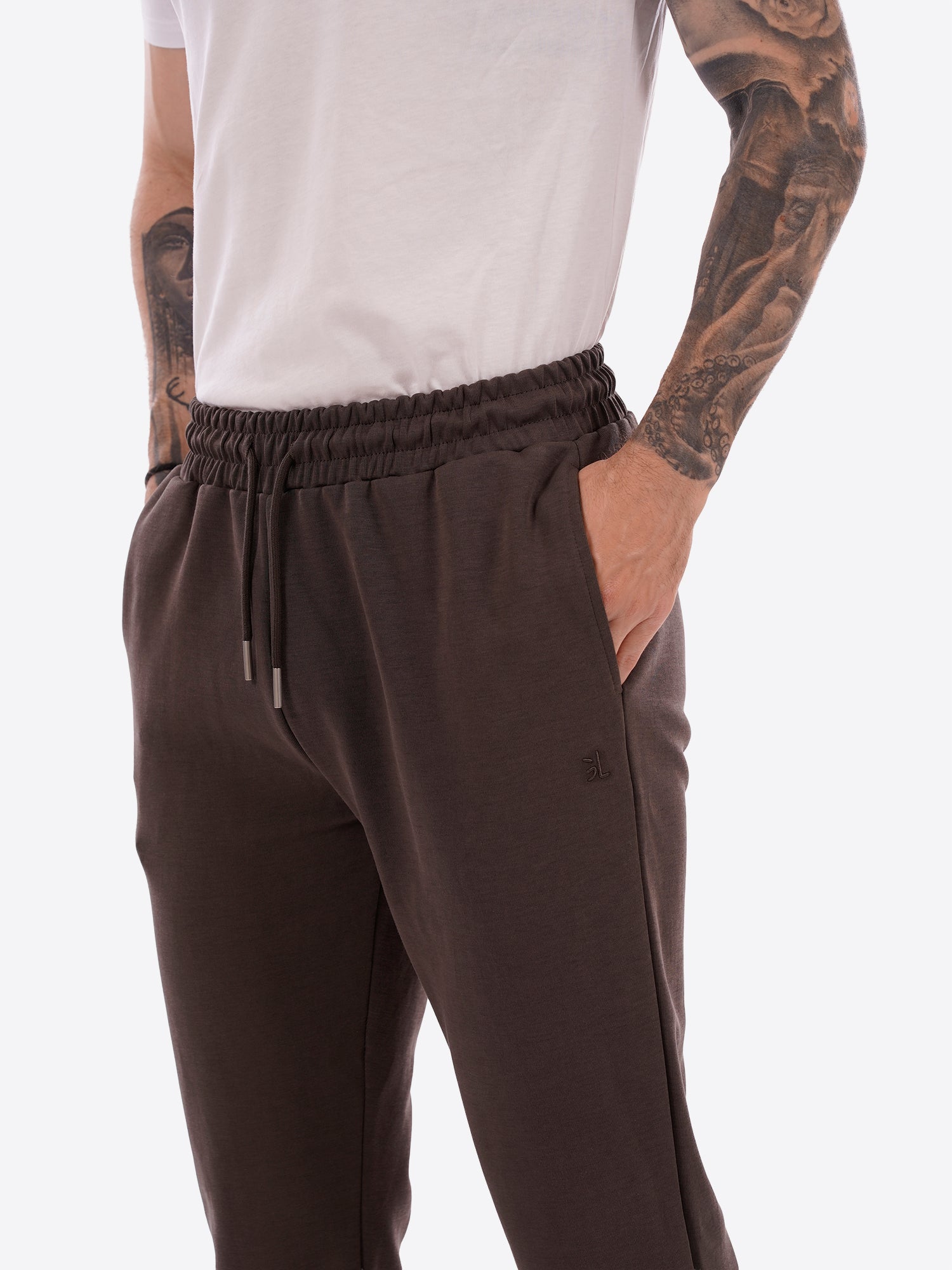 Pantalone Tuta GIANNI LUPO da Uomo - marrone GL2126FBROWN